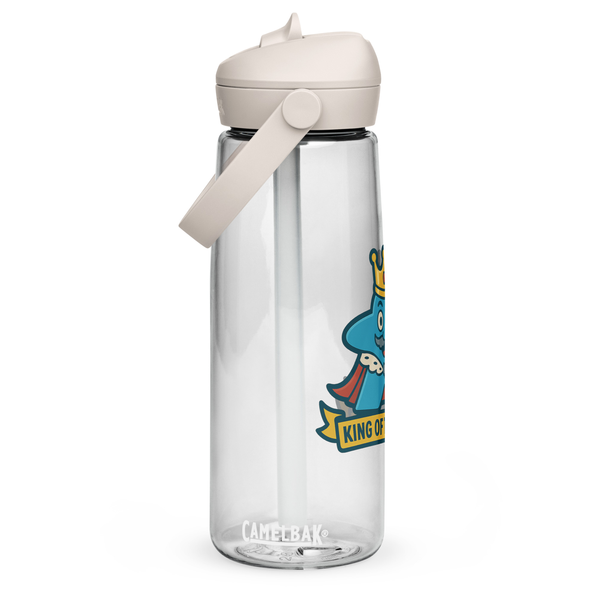 King of the Table – Royal Meeple Edition - Wasserflasche mit umklappbarem Trinkhalm 739ml (25oz) – Bild 13