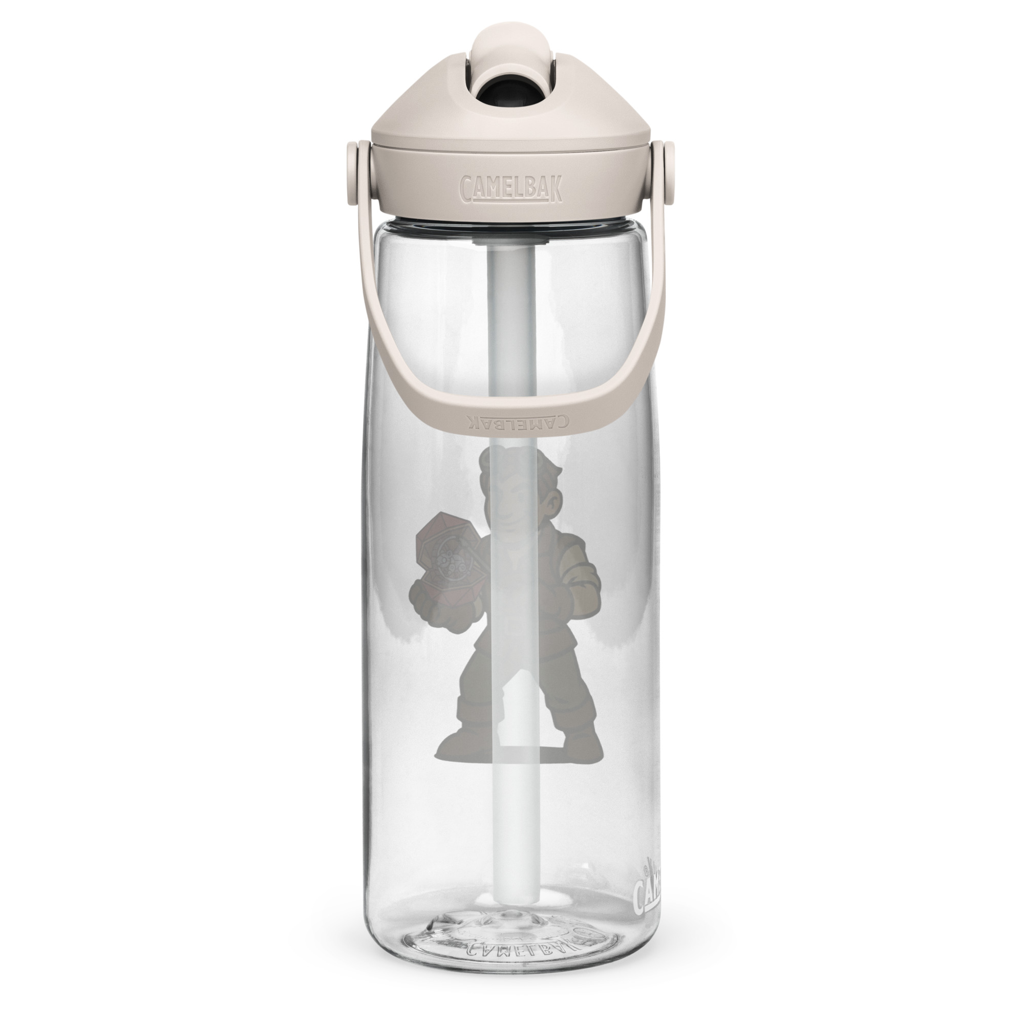 Artificer – Gear & Dice Edition - Wasserflasche mit umklappbarem Trinkhalm 739ml (25oz) – Bild 15