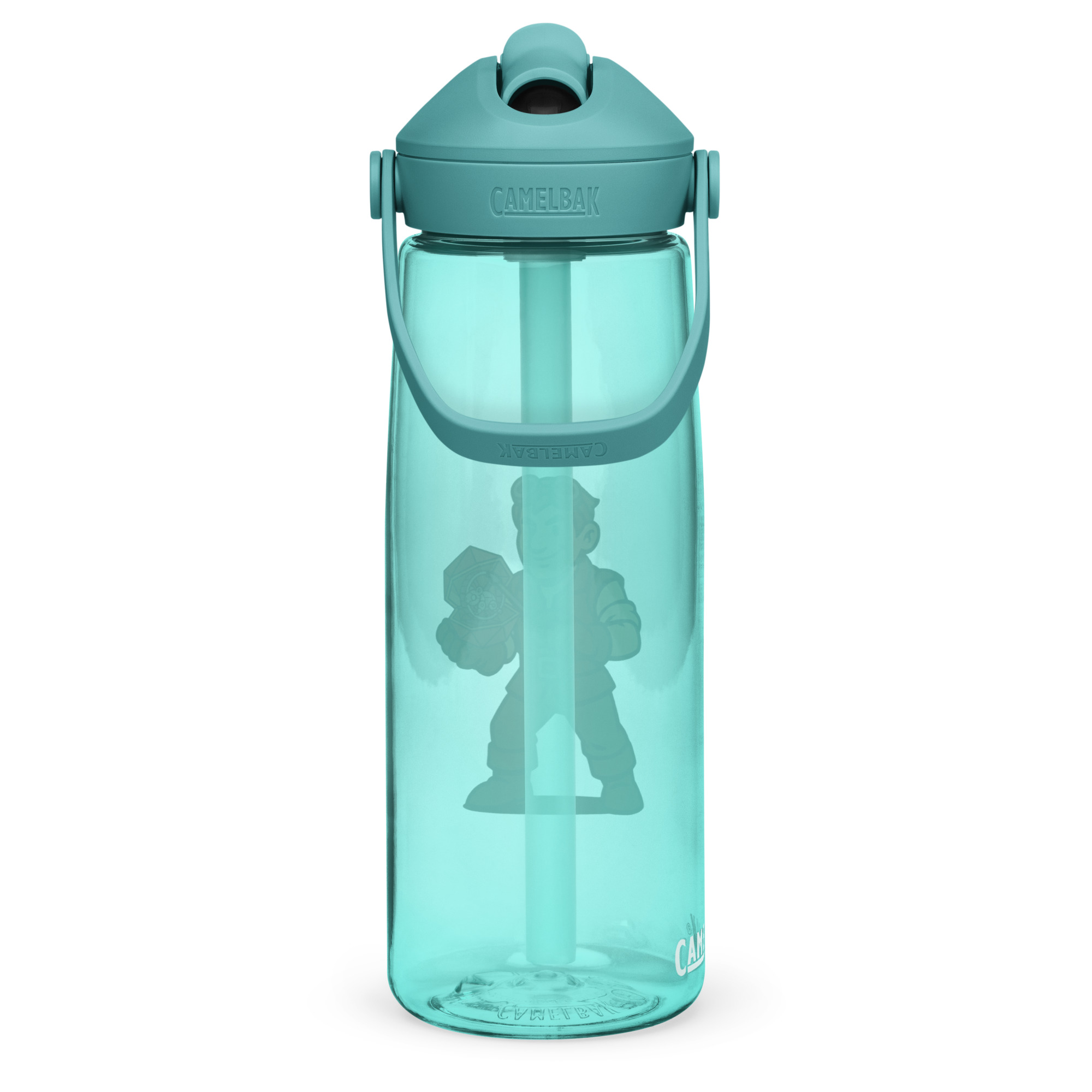 Artificer – Gear & Dice Edition - Wasserflasche mit umklappbarem Trinkhalm 739ml (25oz) – Bild 13