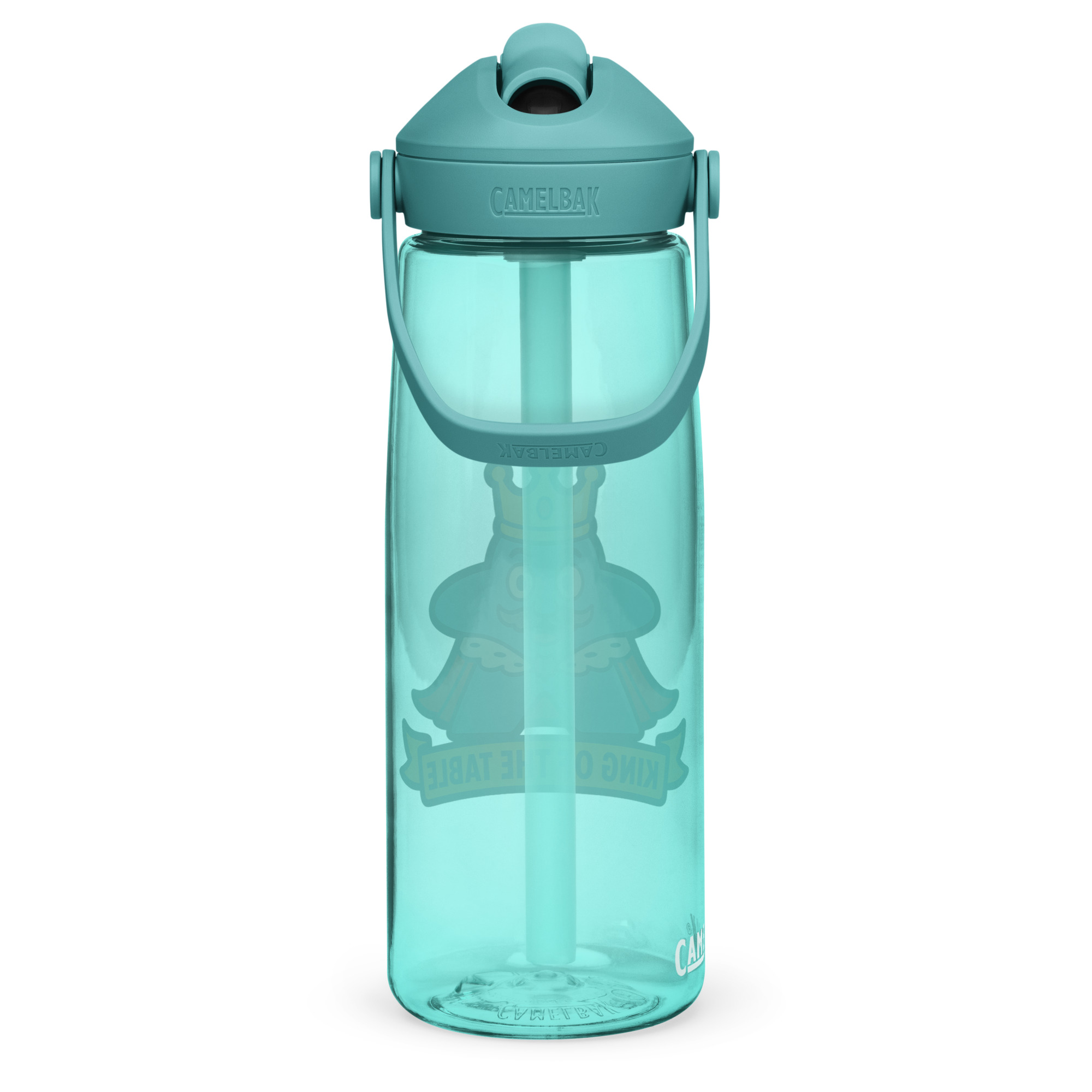 King of the Table – Royal Meeple Edition - Wasserflasche mit umklappbarem Trinkhalm 739ml (25oz) – Bild 12