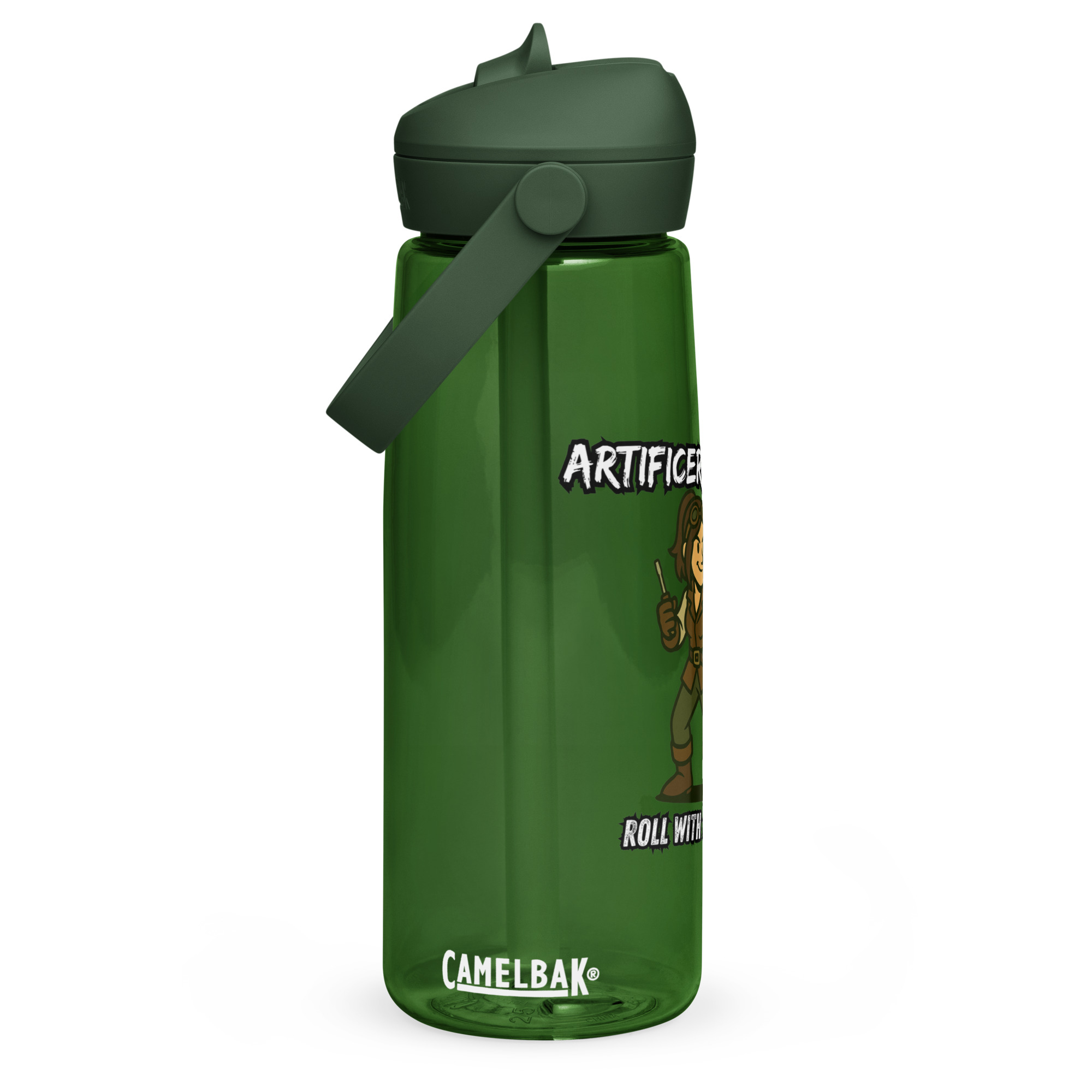 Atrificer Queens roll with attitude! - Wasserflasche mit umklappbarem Trinkhalm 739ml (25oz) – Bild 3
