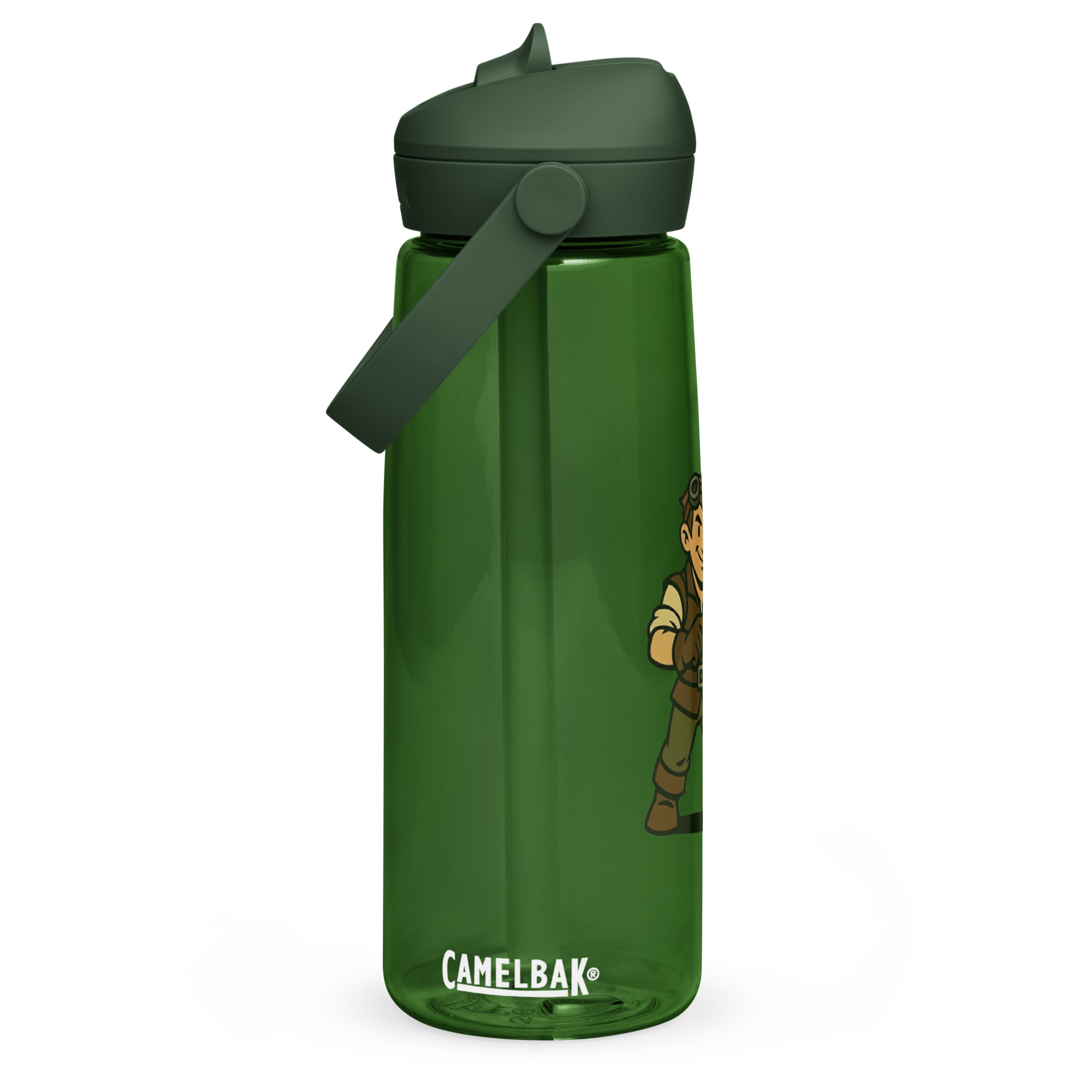 Artificer – Gear & Dice Edition - Wasserflasche mit umklappbarem Trinkhalm 739ml (25oz) – Bild 3
