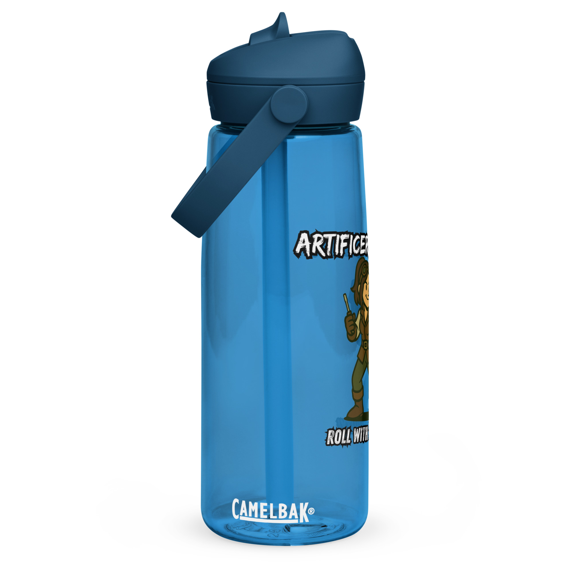 Atrificer Queens roll with attitude! - Wasserflasche mit umklappbarem Trinkhalm 739ml (25oz) – Bild 6