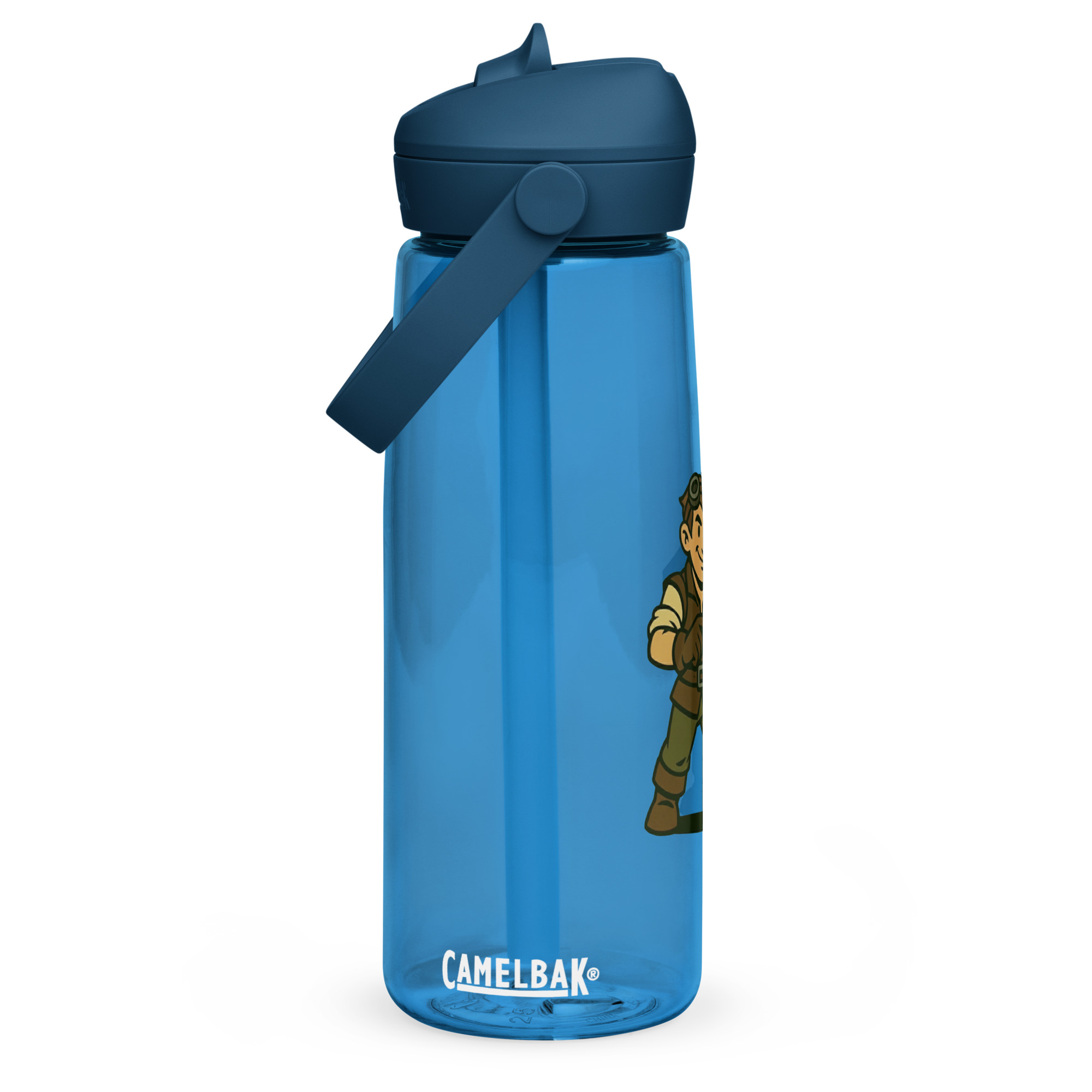 Artificer – Gear & Dice Edition - Wasserflasche mit umklappbarem Trinkhalm 739ml (25oz) – Bild 5