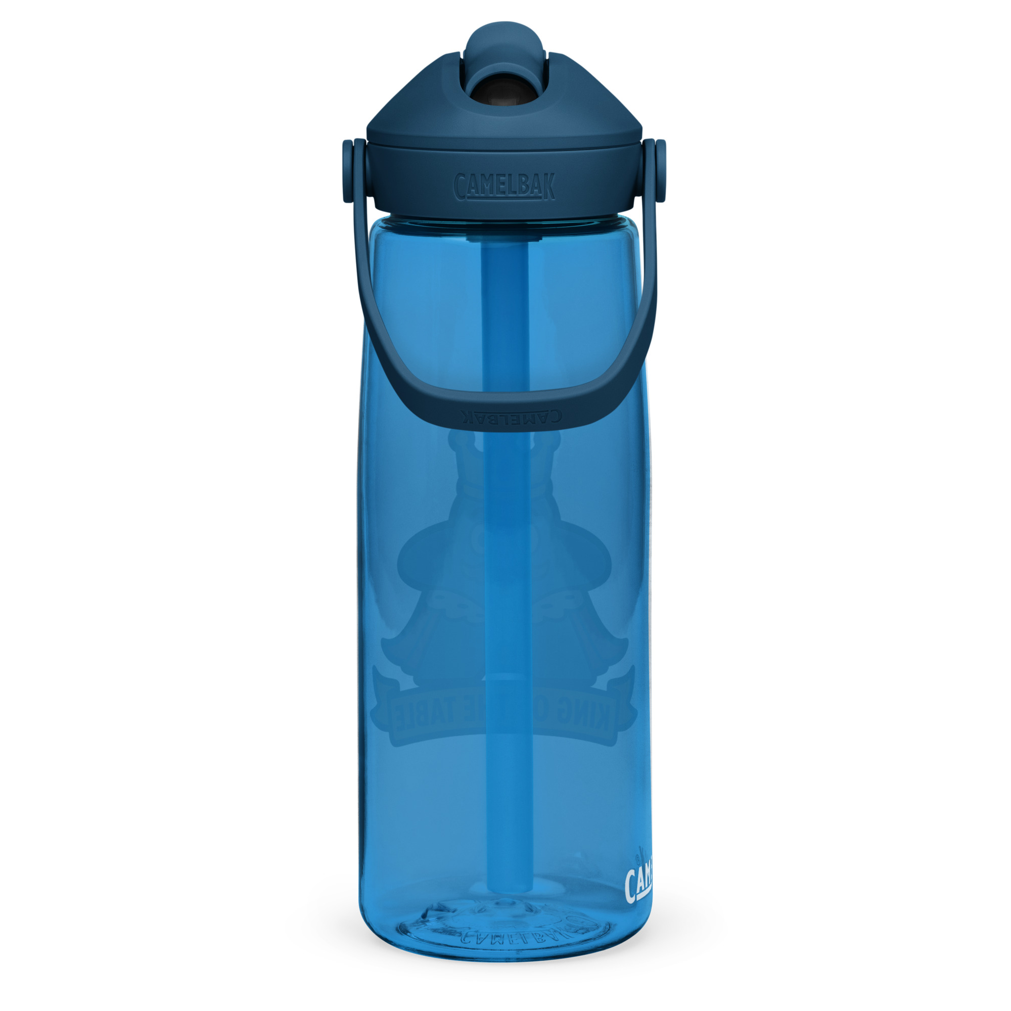 King of the Table – Royal Meeple Edition - Wasserflasche mit umklappbarem Trinkhalm 739ml (25oz) – Bild 7