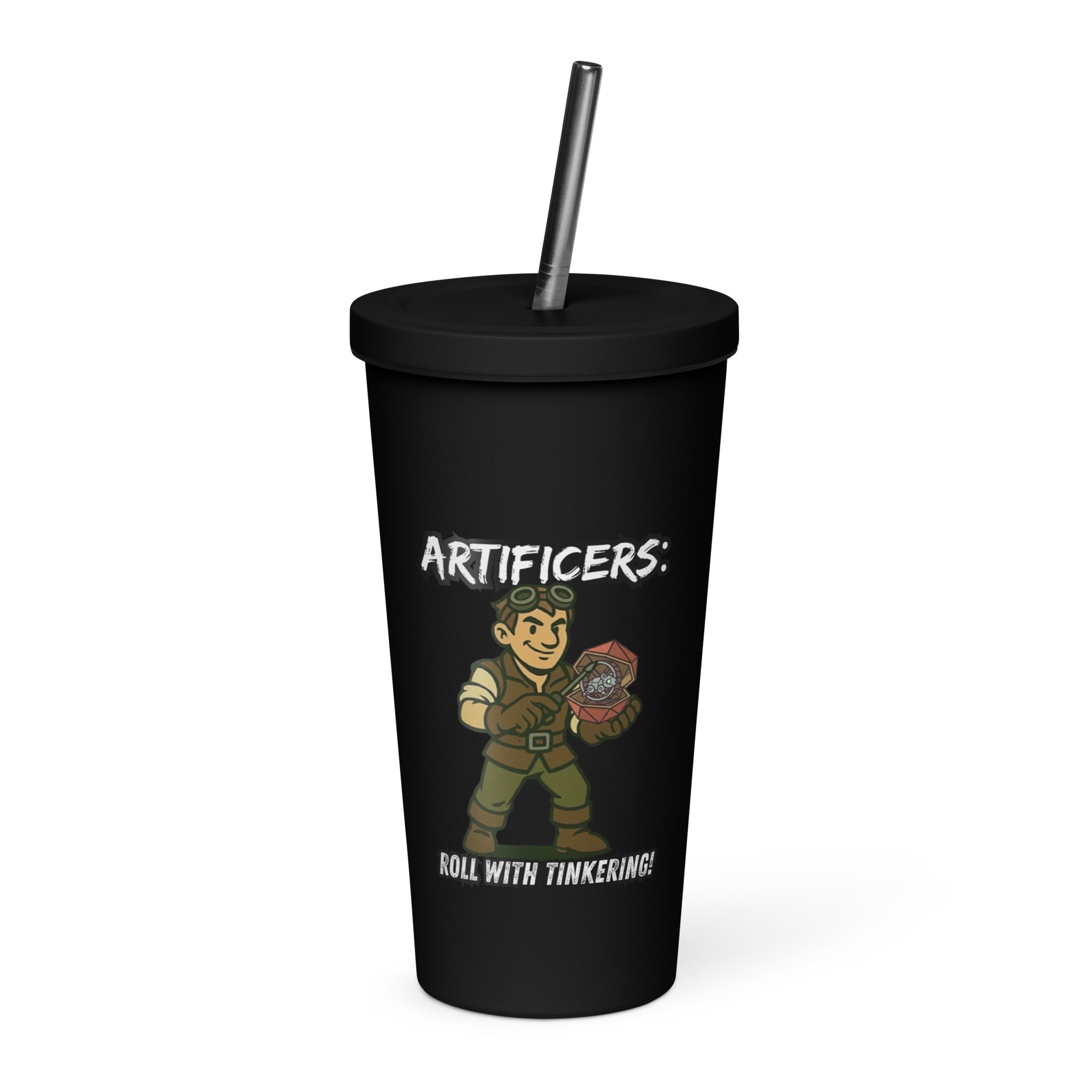 Atrificers roll with attitude! - Thermobecher mit Strohhalm | 600 ml (20 oz) – Bild 2