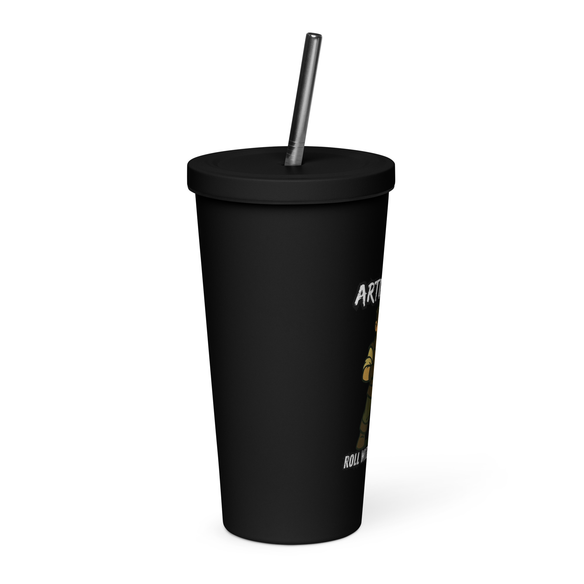Atrificers roll with attitude! - Thermobecher mit Strohhalm | 600 ml (20 oz) – Bild 5