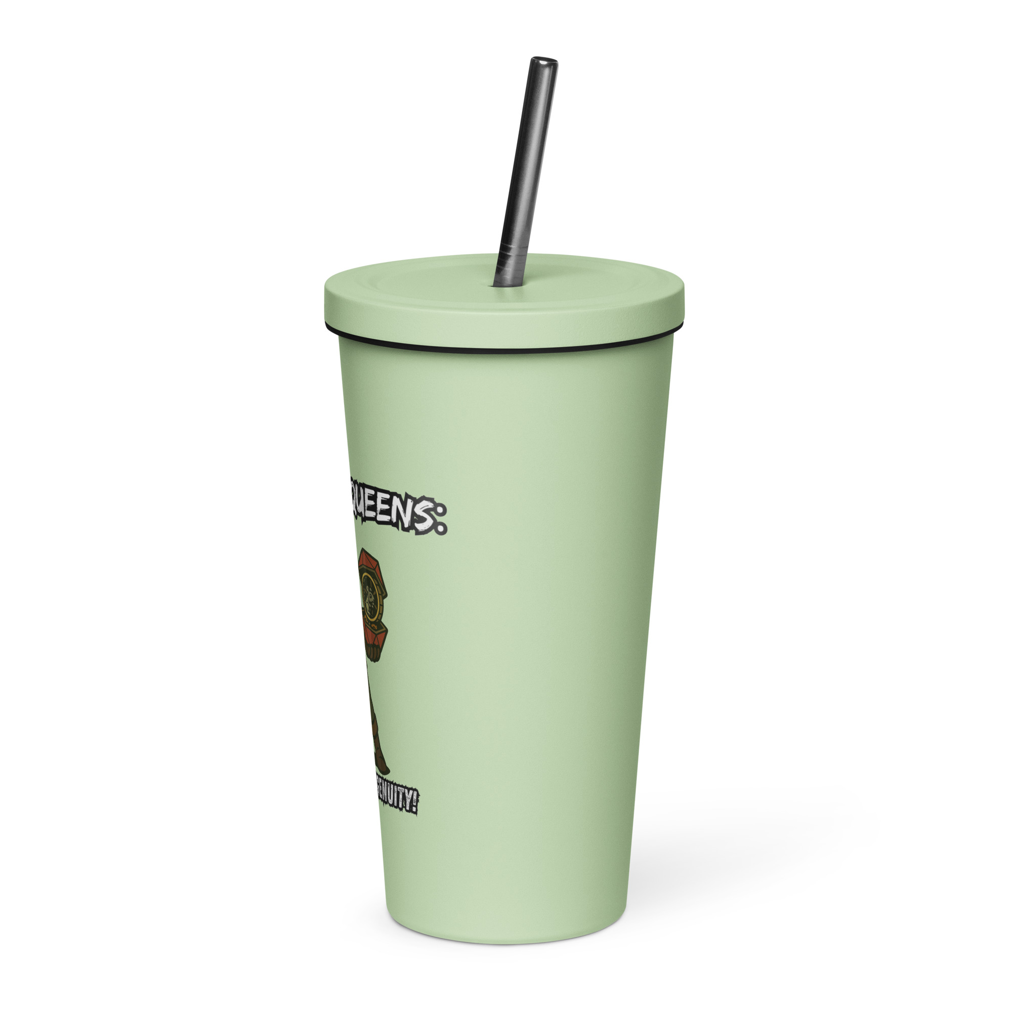 Atrificer Queens roll with attitude! - Thermobecher mit Strohhalm | 600 ml (20 oz) – Bild 15