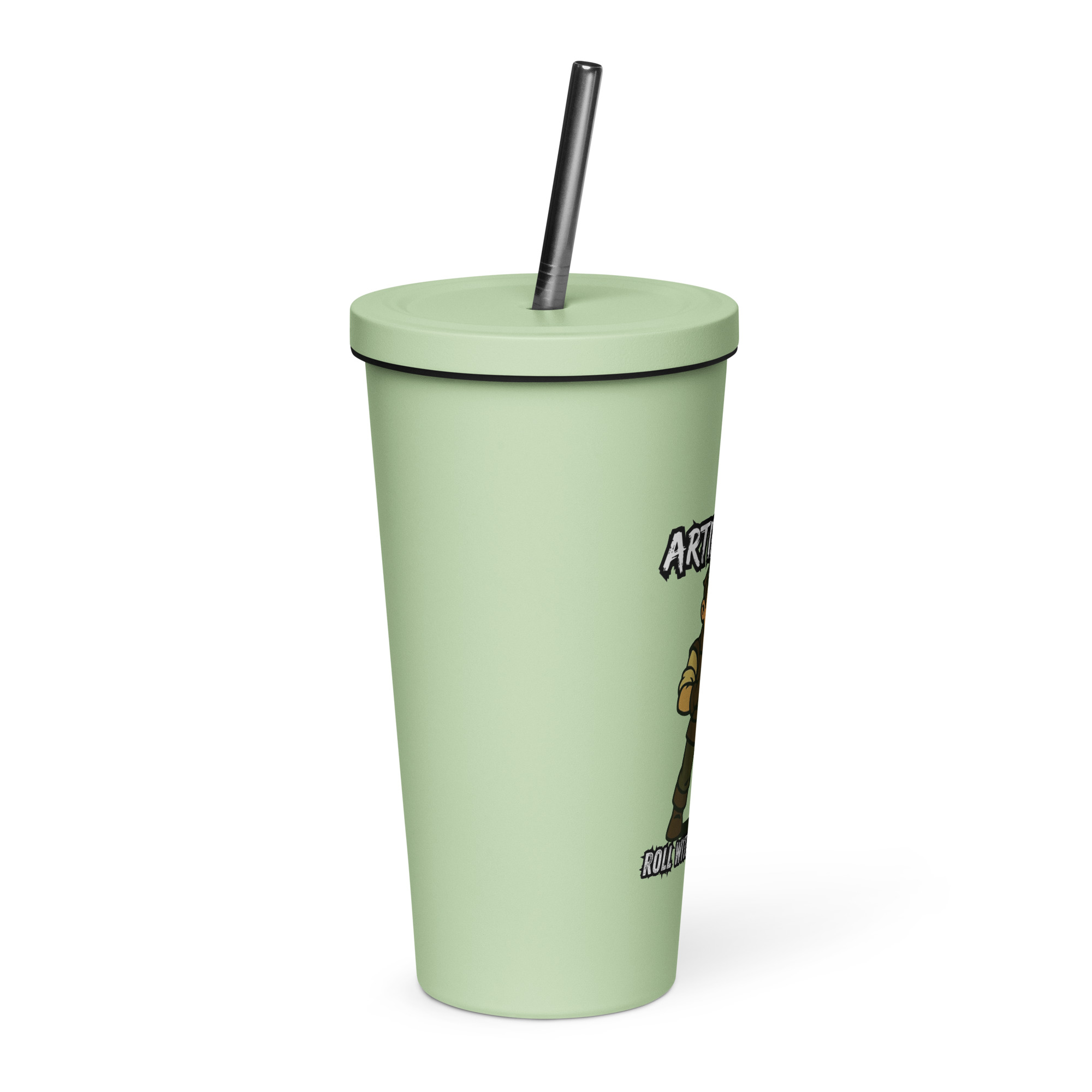 Atrificers roll with attitude! - Thermobecher mit Strohhalm | 600 ml (20 oz) – Bild 17