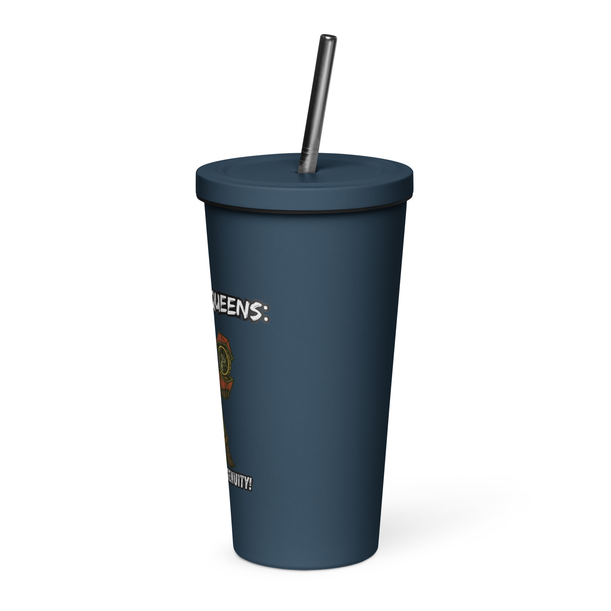 Atrificer Queens roll with attitude! - Thermobecher mit Strohhalm | 600 ml (20 oz) – Bild 8