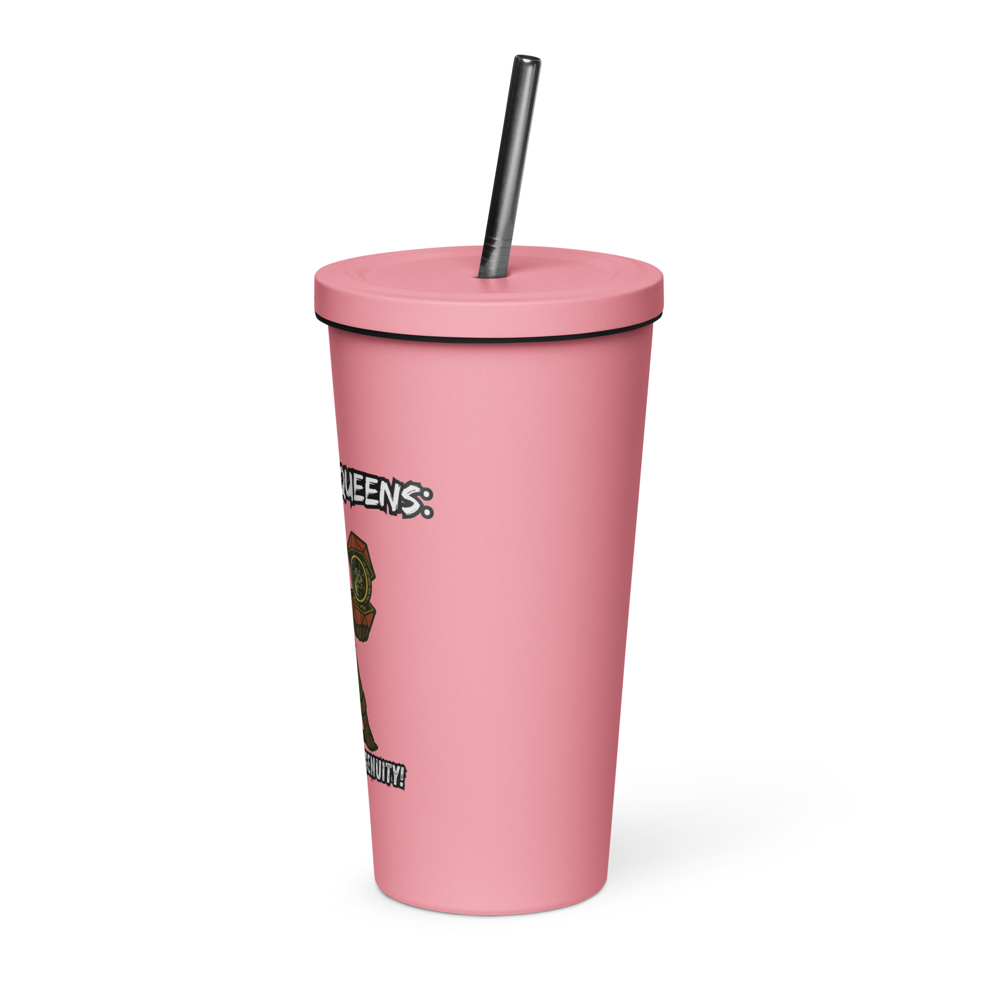 Atrificer Queens roll with attitude! - Thermobecher mit Strohhalm | 600 ml (20 oz) – Bild 12
