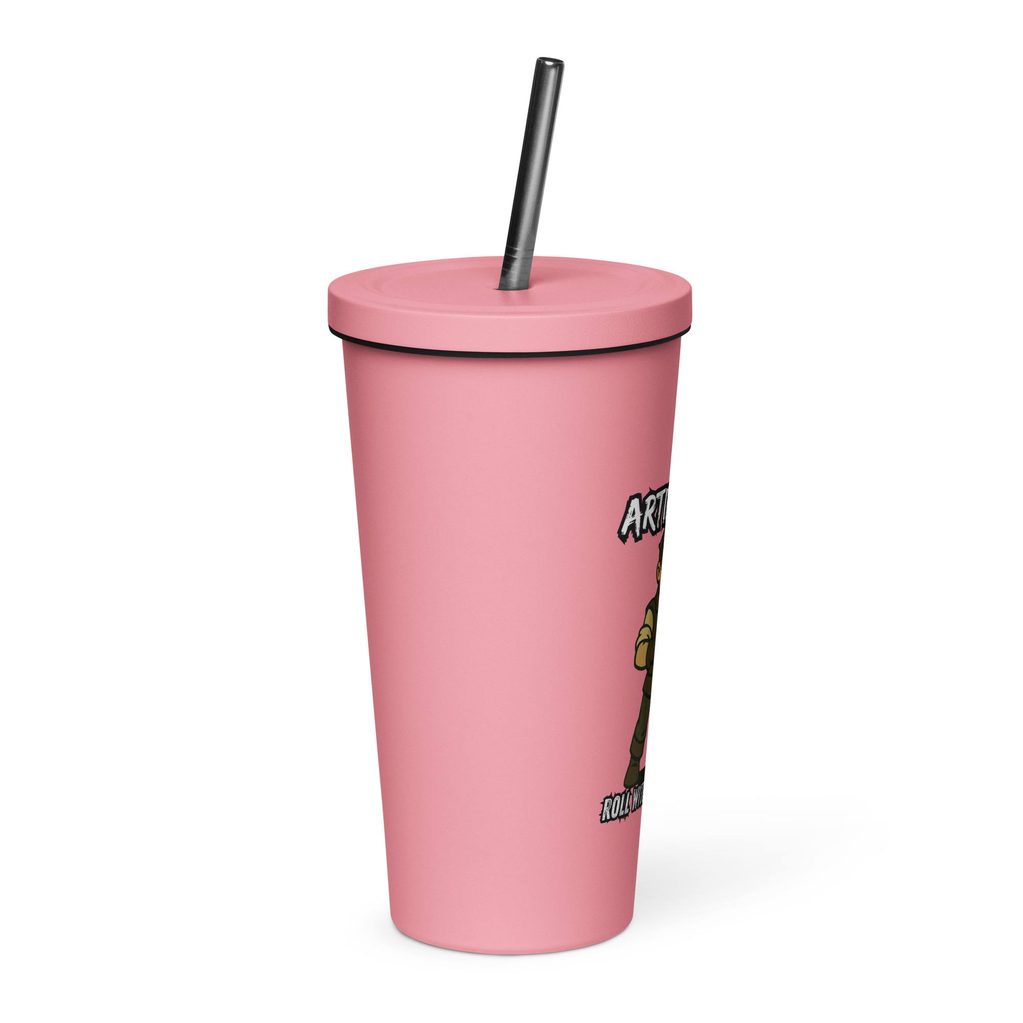 Atrificers roll with attitude! - Thermobecher mit Strohhalm | 600 ml (20 oz) – Bild 13