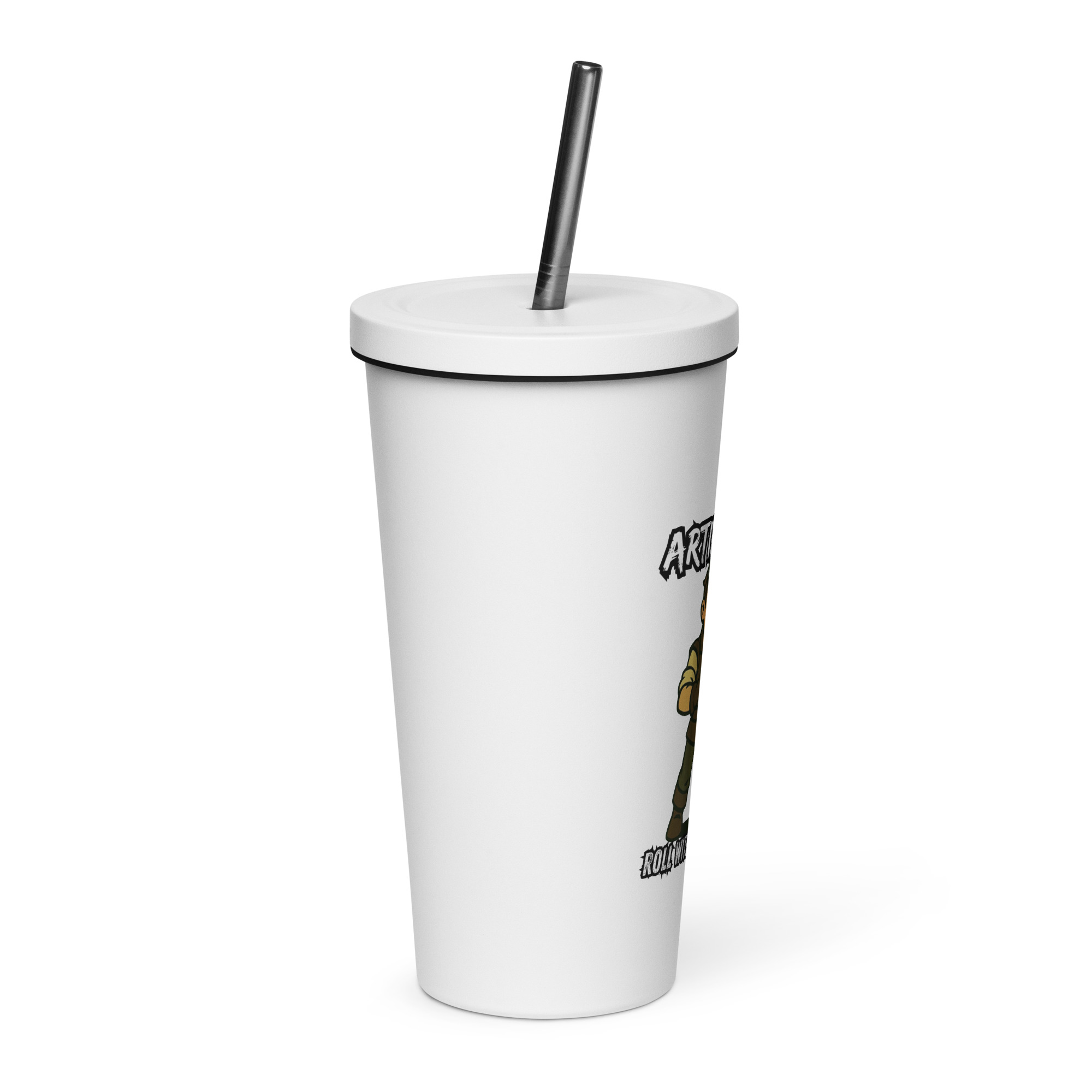 Atrificers roll with attitude! - Thermobecher mit Strohhalm | 600 ml (20 oz) – Bild 20