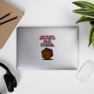 Trust old school roll(e)! - Holografische Kiss-Cut Aufkleber