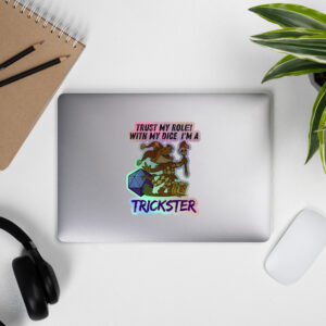 Dicefox Trickser – Trust my roll(e)! - Holografische Kiss-Cut Aufkleber