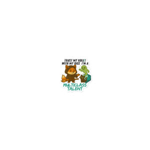 Dicefox Multiclass Talent – Trust my roll(e)! - Blasenfreie Aufkleber