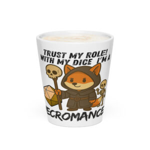 Dicefox Necromancer – Trust my roll(e)! - Milchkaffeetasse 12oz