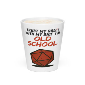 Trust old school roll(e)! - Milchkaffeetasse 12oz