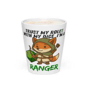 Dicefox Ranger – Trust my roll(e)! - Milchkaffeetasse 12oz