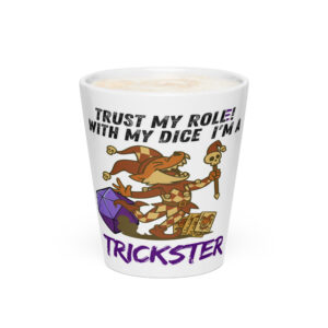 Dicefox Trickser – Trust my roll(e)! - Milchkaffeetasse 12oz
