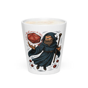 Arcane Dice Mage - Milchkaffeetasse 12oz