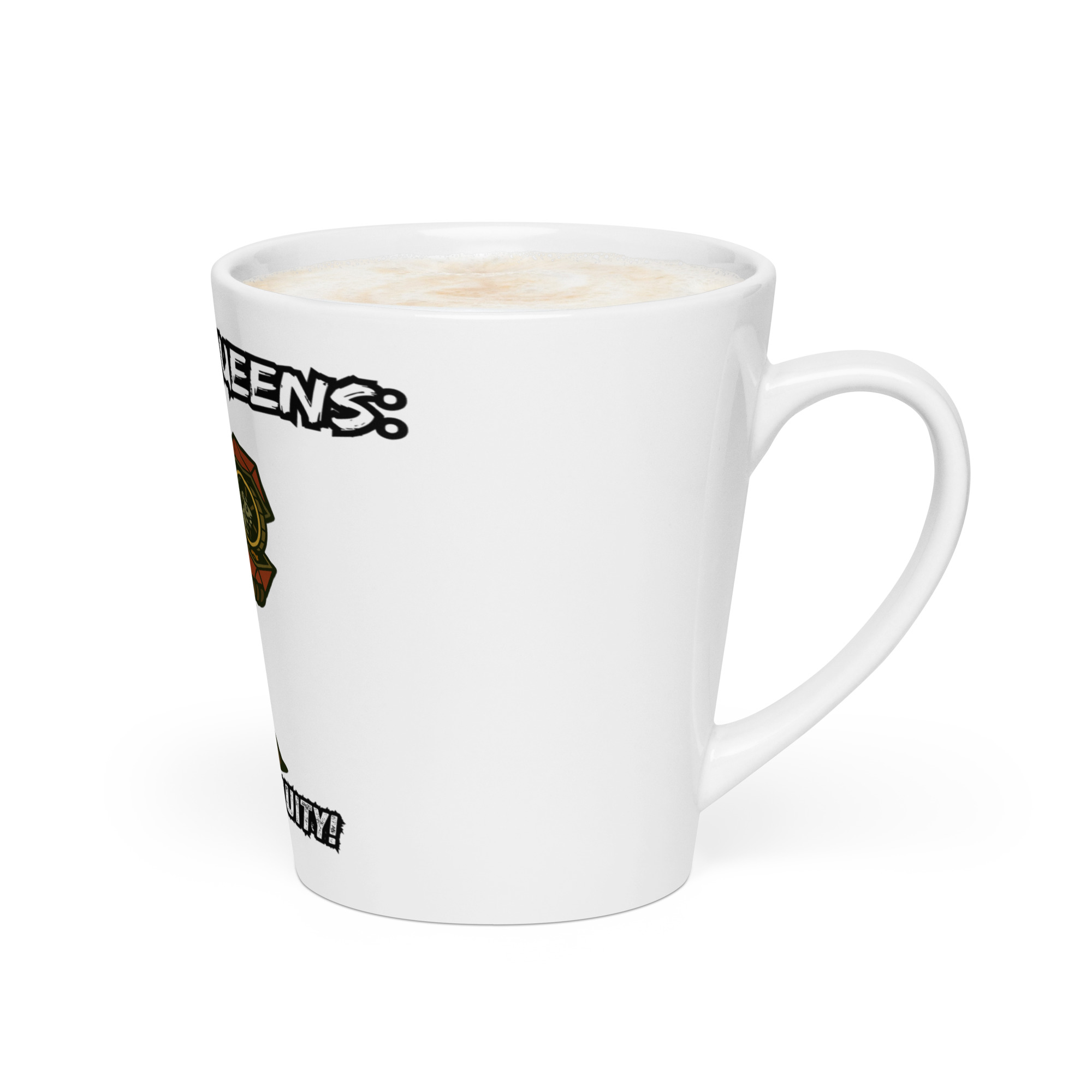Atrificer Queens roll with attitude! - Milchkaffeetasse 12oz – Bild 3