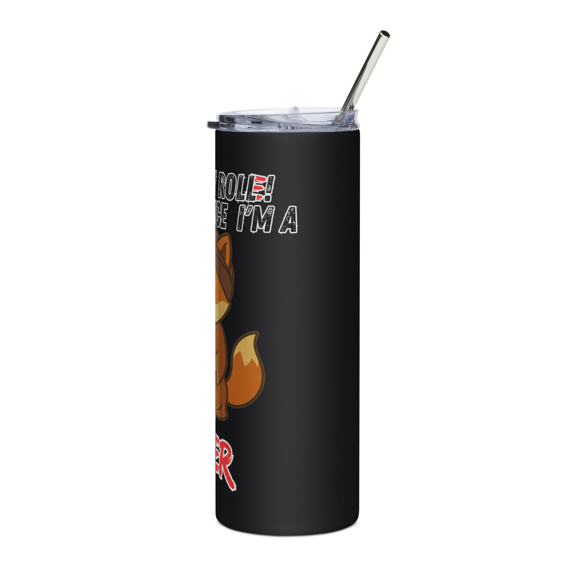 Dicefox Seer – Trust my roll(e)! - Edelstahlbecher 600ml (20oz) – Bild 3