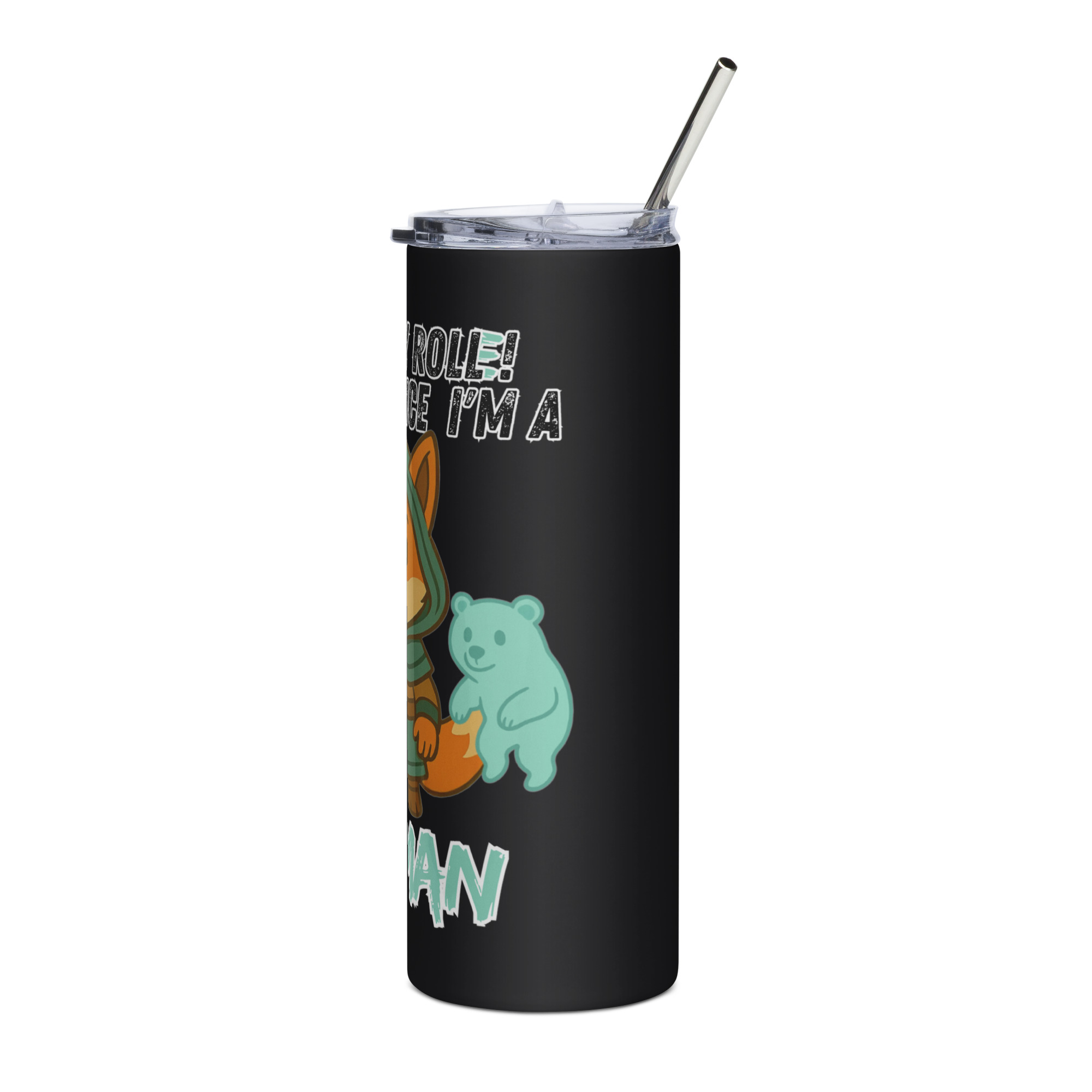 Dicefox Shaman – Trust my roll(e)! - Edelstahlbecher 600ml (20oz) – Bild 3