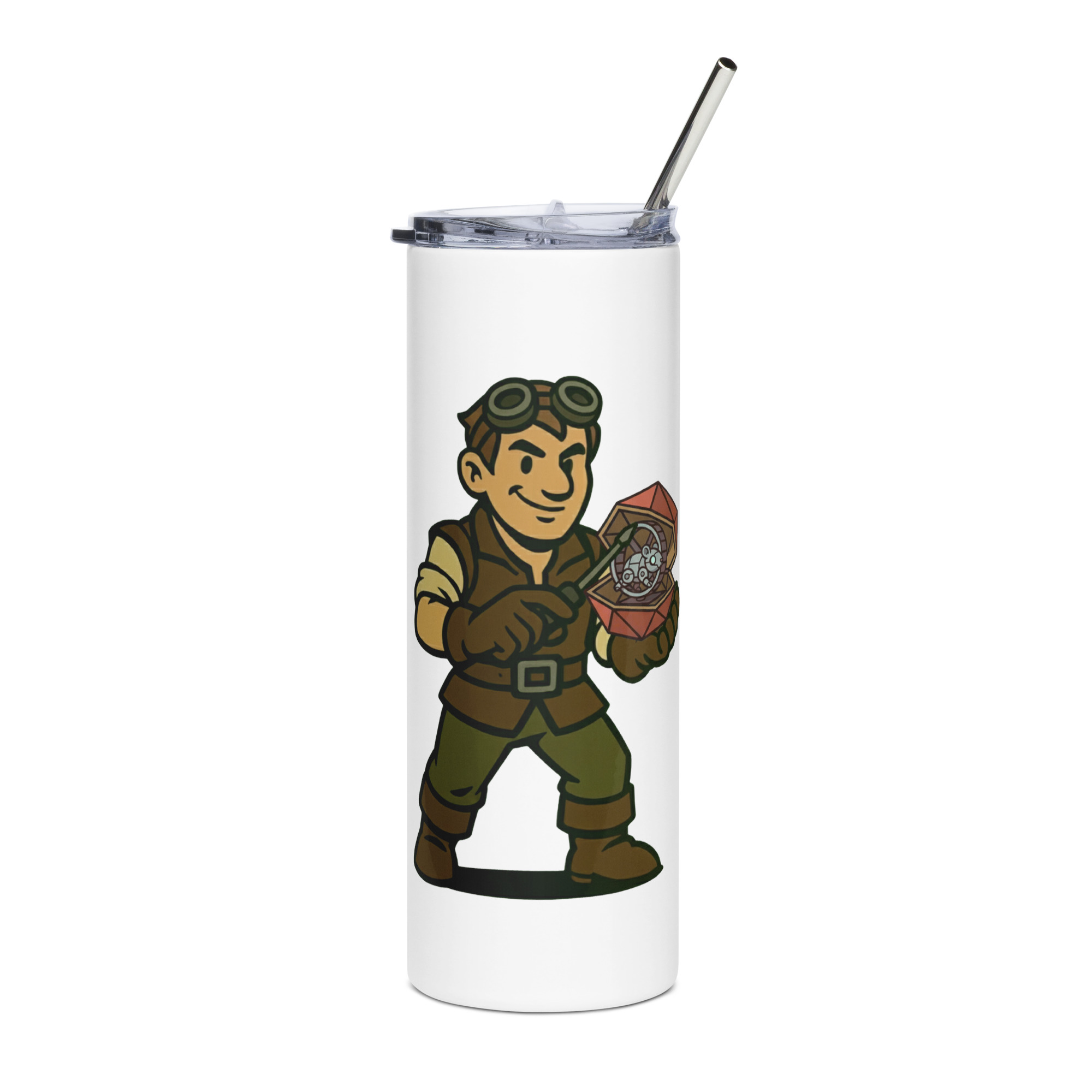 Artificer – Gear & Dice Edition - Edelstahlbecher 600ml (20oz) – Bild 4
