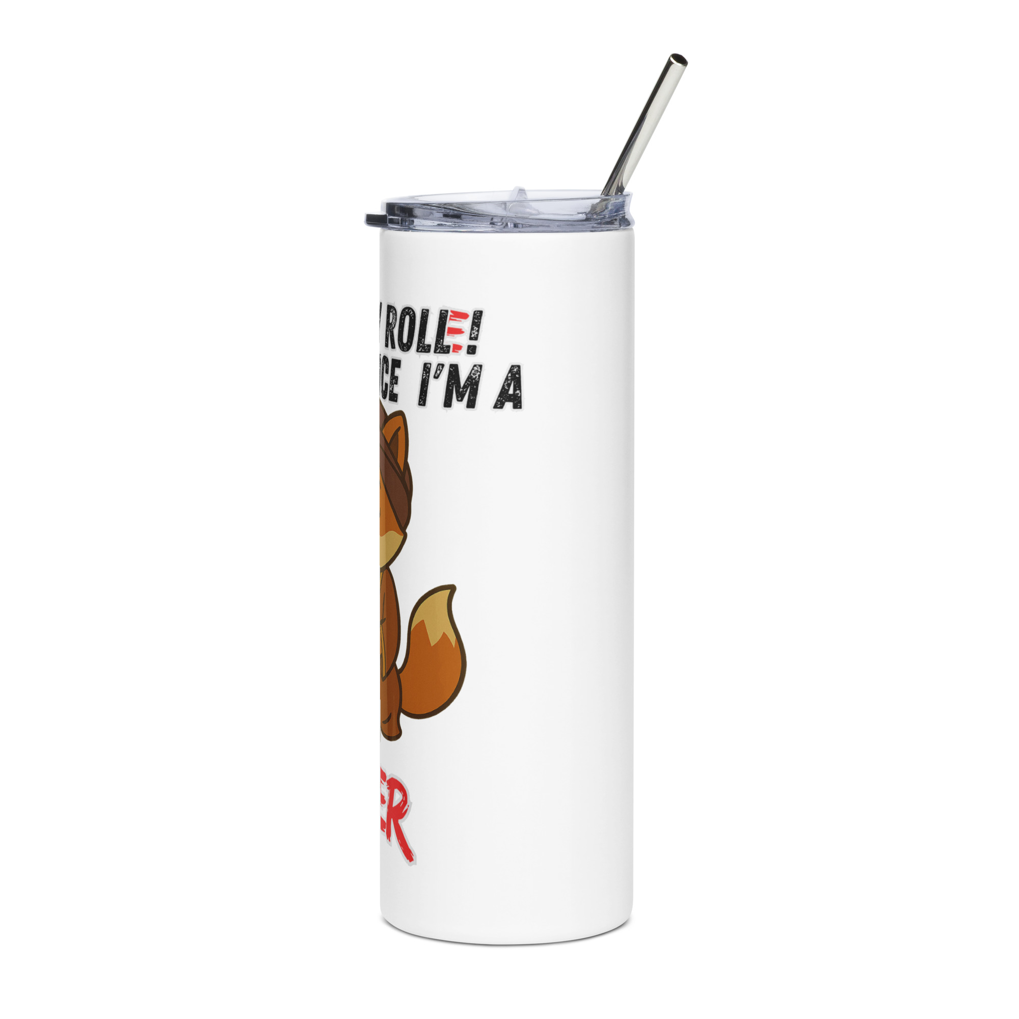 Dicefox Seer – Trust my roll(e)! - Edelstahlbecher 600ml (20oz) – Bild 5