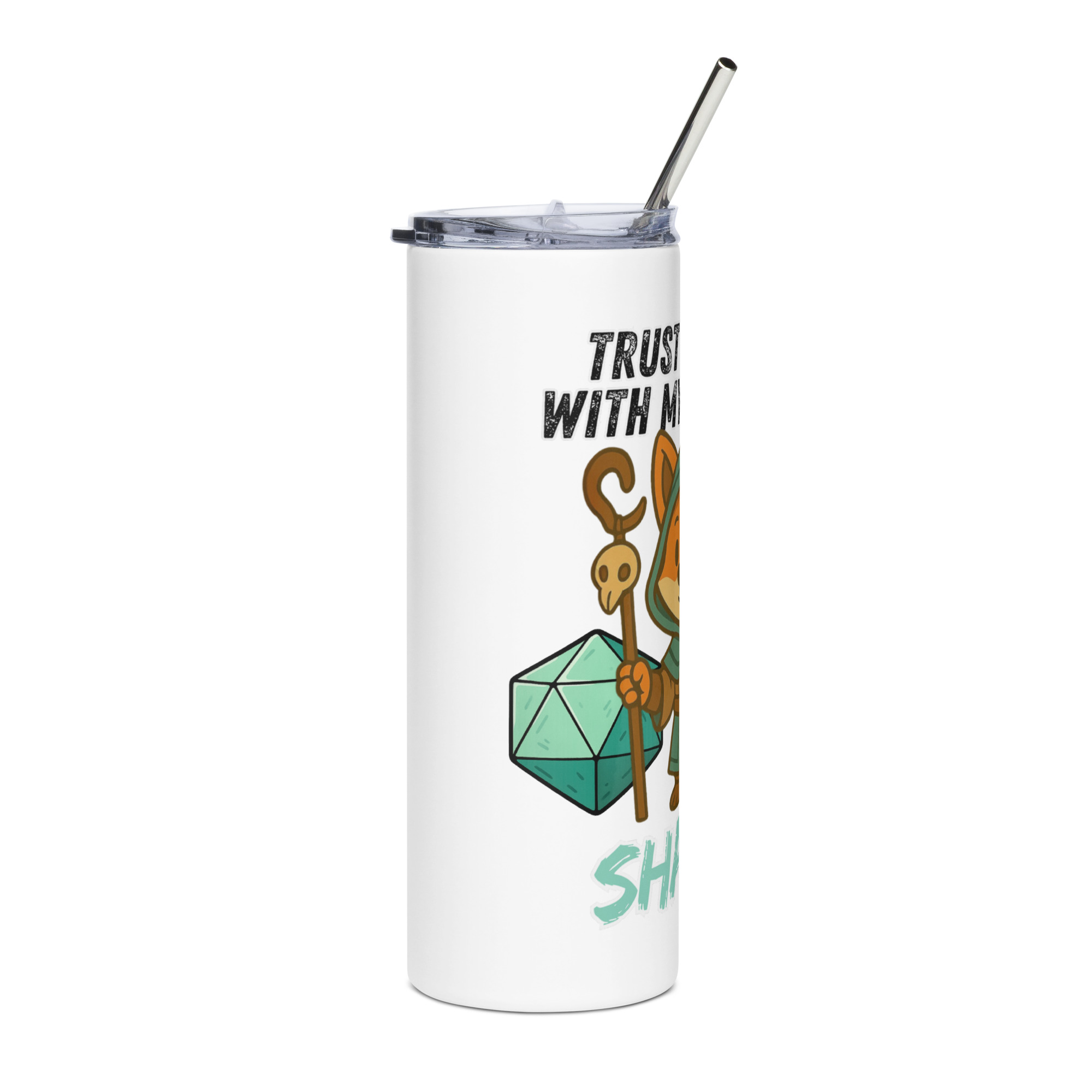 Dicefox Shaman – Trust my roll(e)! - Edelstahlbecher 600ml (20oz) – Bild 6