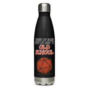 Trust old school roll(e)! - Edelstahl Trinkflasche 500ml