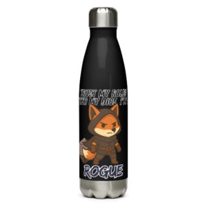 Dicefox Rogue – Trust my roll(e)! - Edelstahl Trinkflasche 500ml