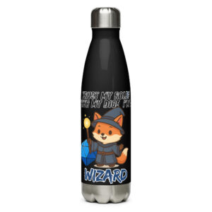 Dicefox Wizard– Trust my roll(e)! - Edelstahl Trinkflasche 500ml
