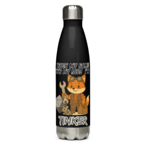 Dicefox Tinker – Trust my roll(e)! - Edelstahl Trinkflasche 500ml