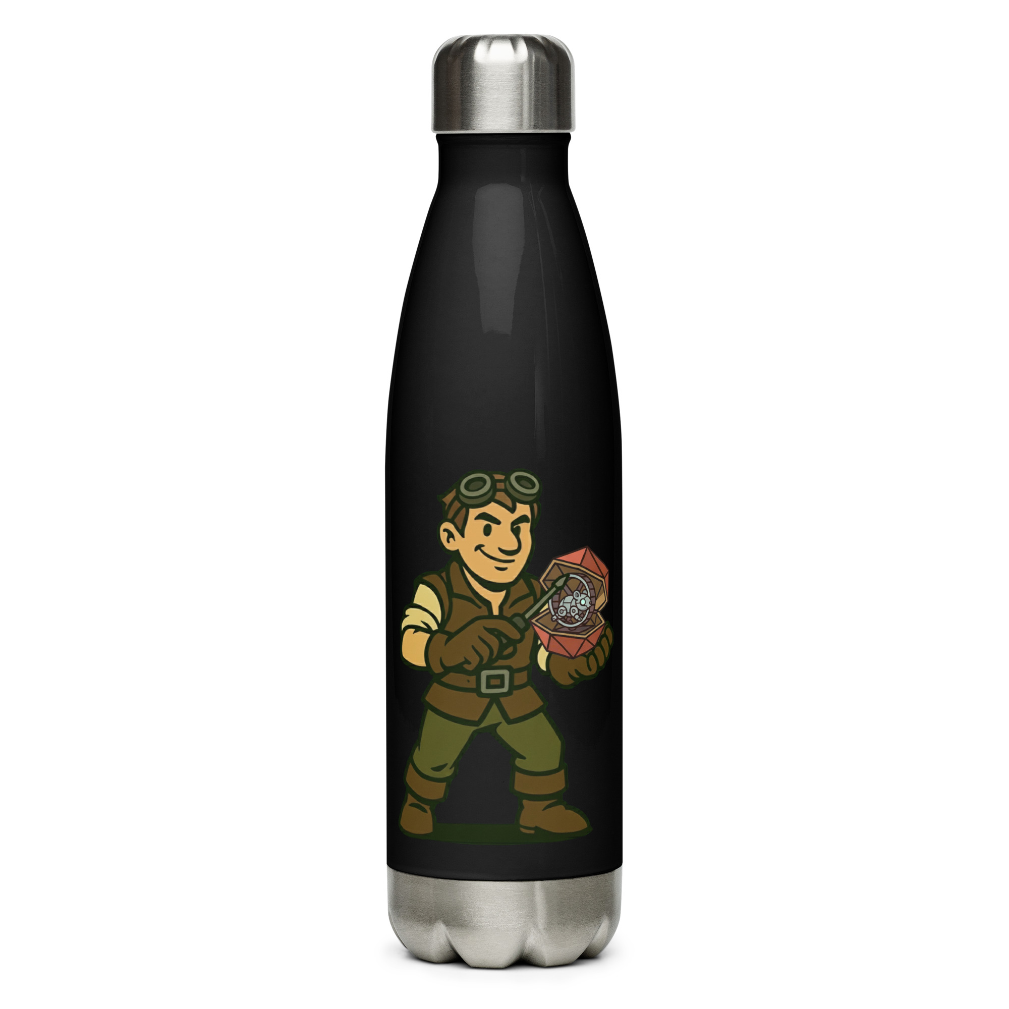 Artificer – Gear & Dice Edition - Edelstahl Trinkflasche 500ml