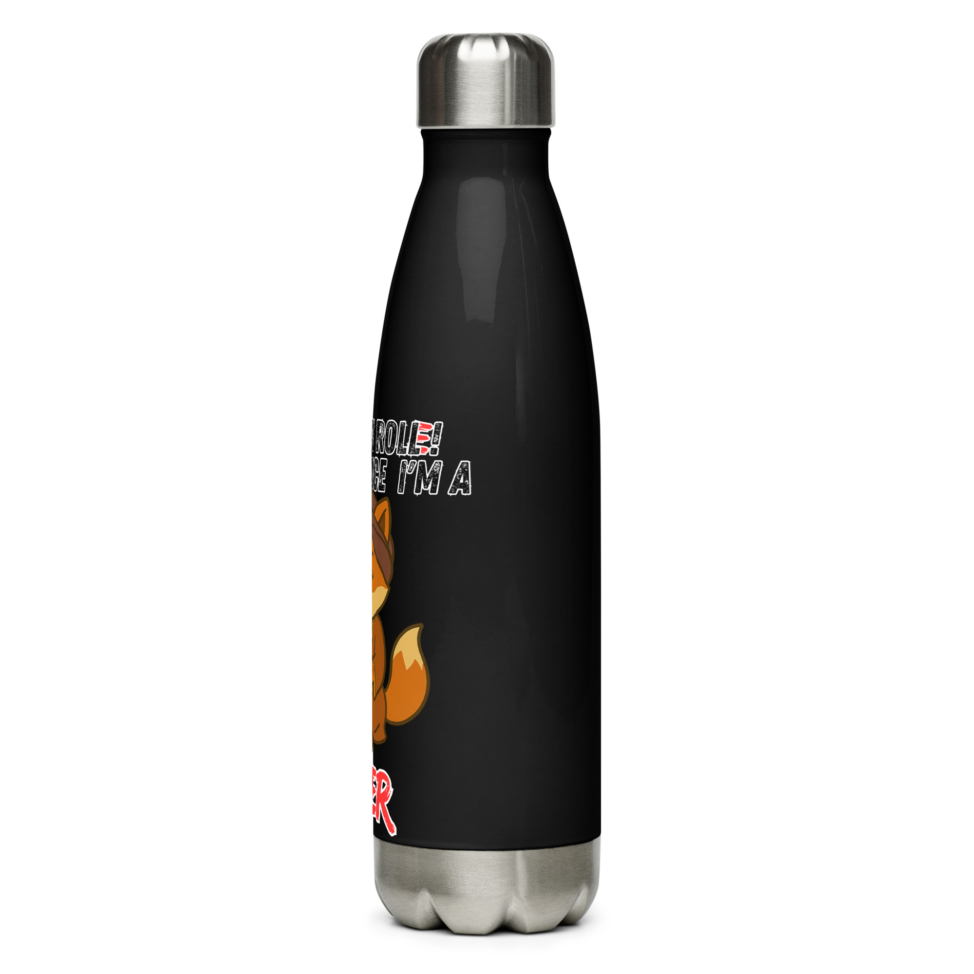 Dicefox Seer – Trust my roll(e)! - Edelstahl Trinkflasche 500ml – Bild 3