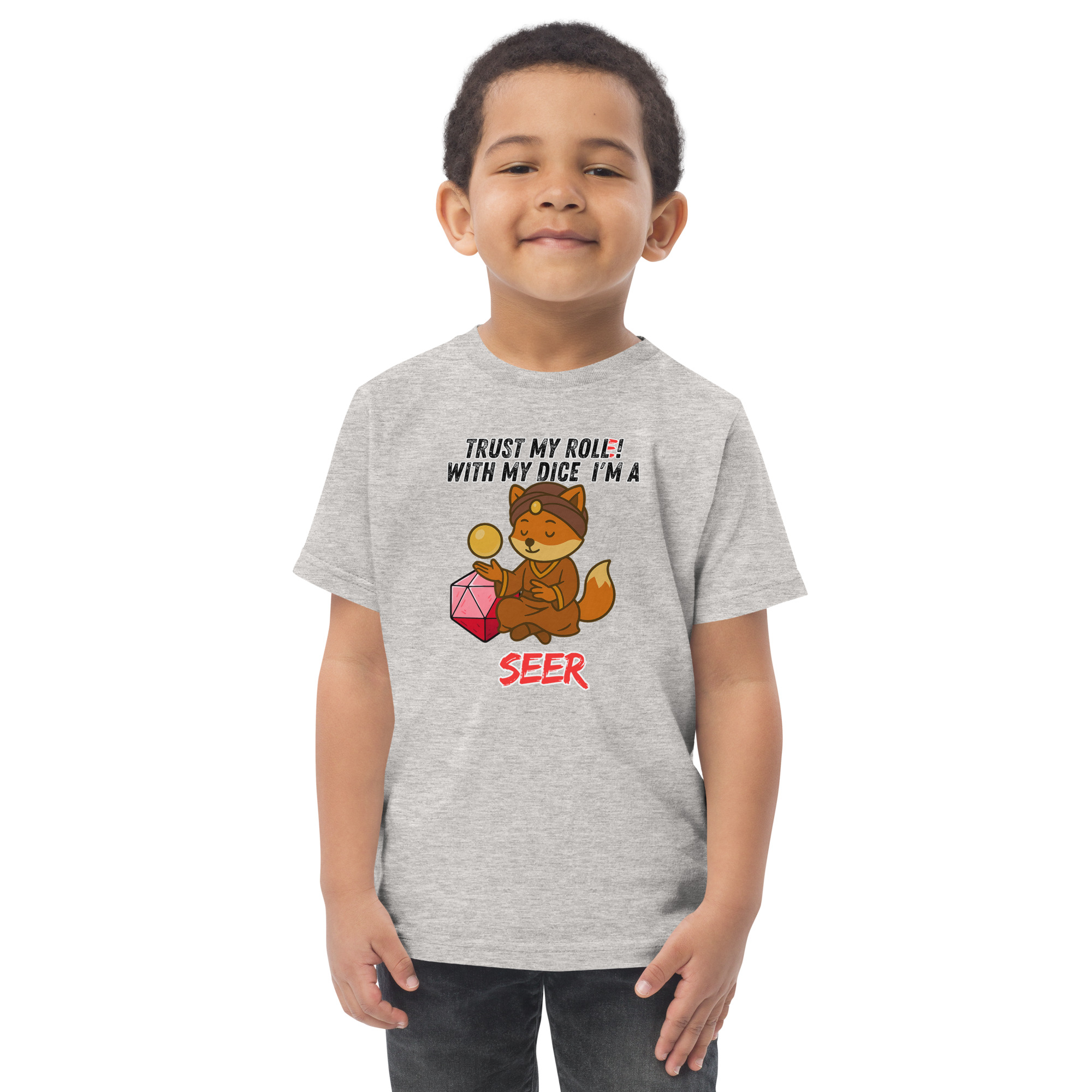 Dicefox Seer – Trust my roll(e)! - Jersey-T-Shirt für Kleinkinder – Bild 16
