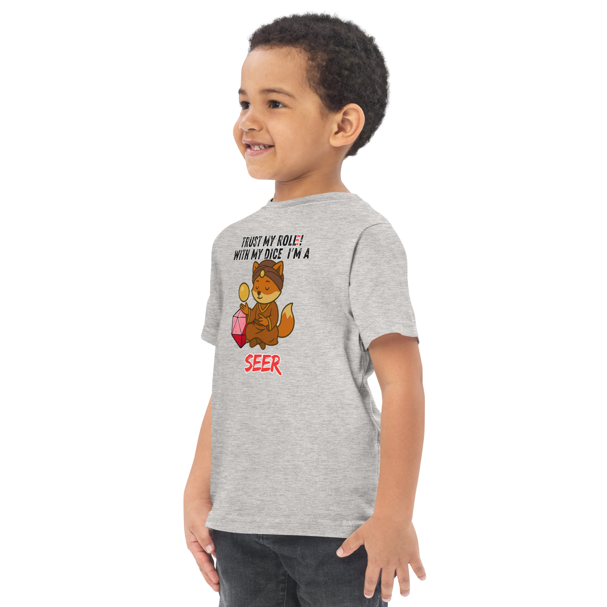 Dicefox Seer – Trust my roll(e)! - Jersey-T-Shirt für Kleinkinder – Bild 18