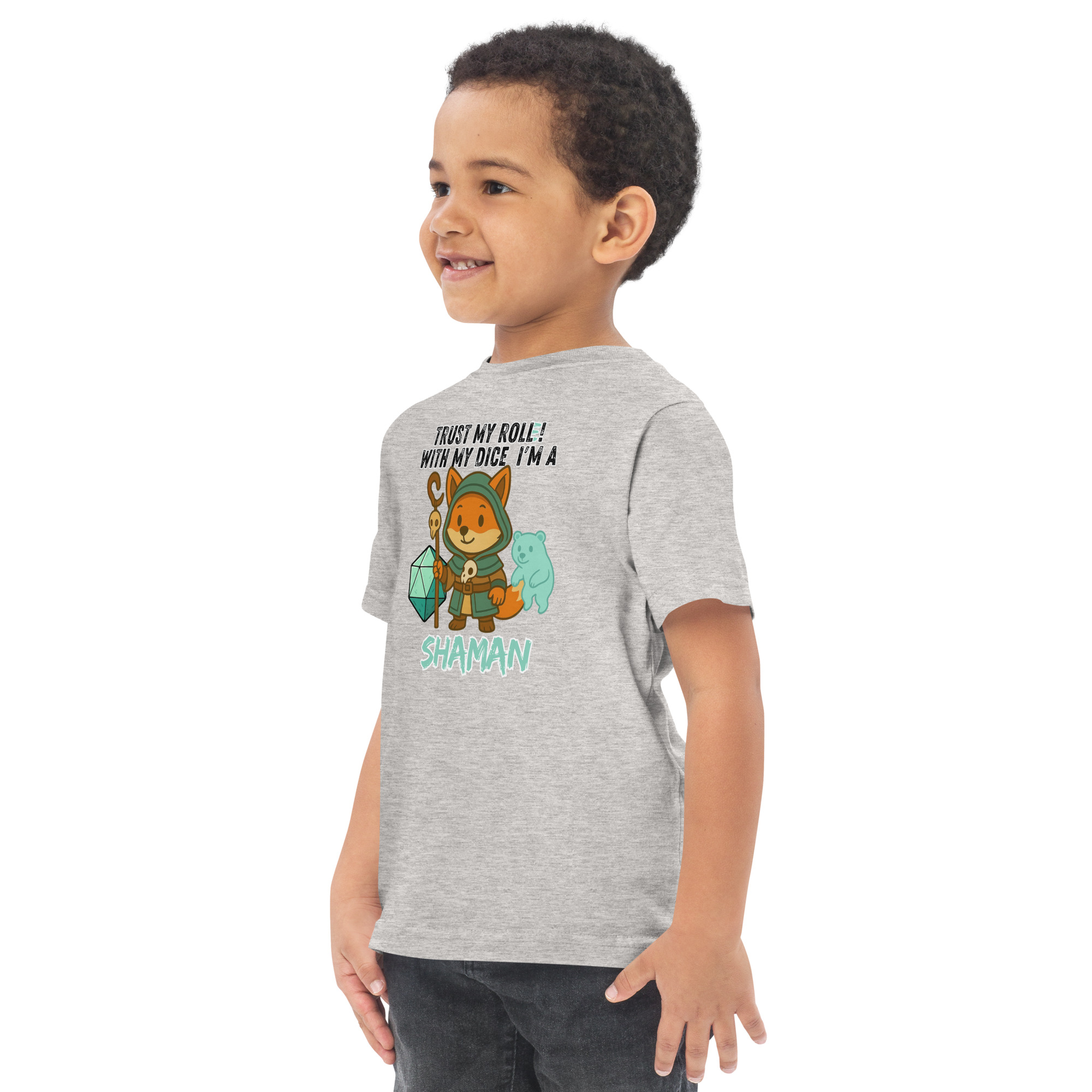 Dicefox Shaman – Trust my roll(e)! - Jersey-T-Shirt für Kleinkinder – Bild 18