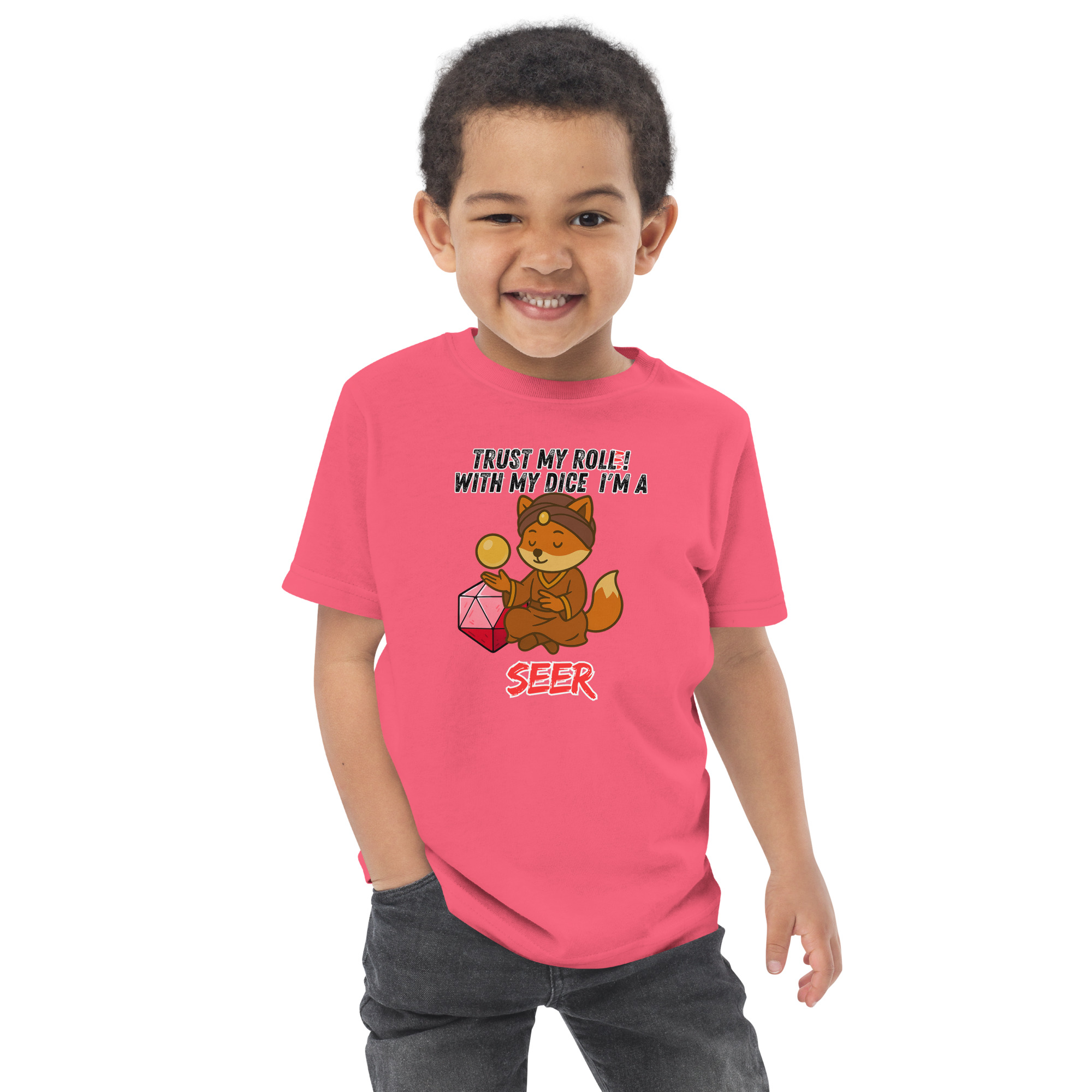Dicefox Seer – Trust my roll(e)! - Jersey-T-Shirt für Kleinkinder – Bild 14