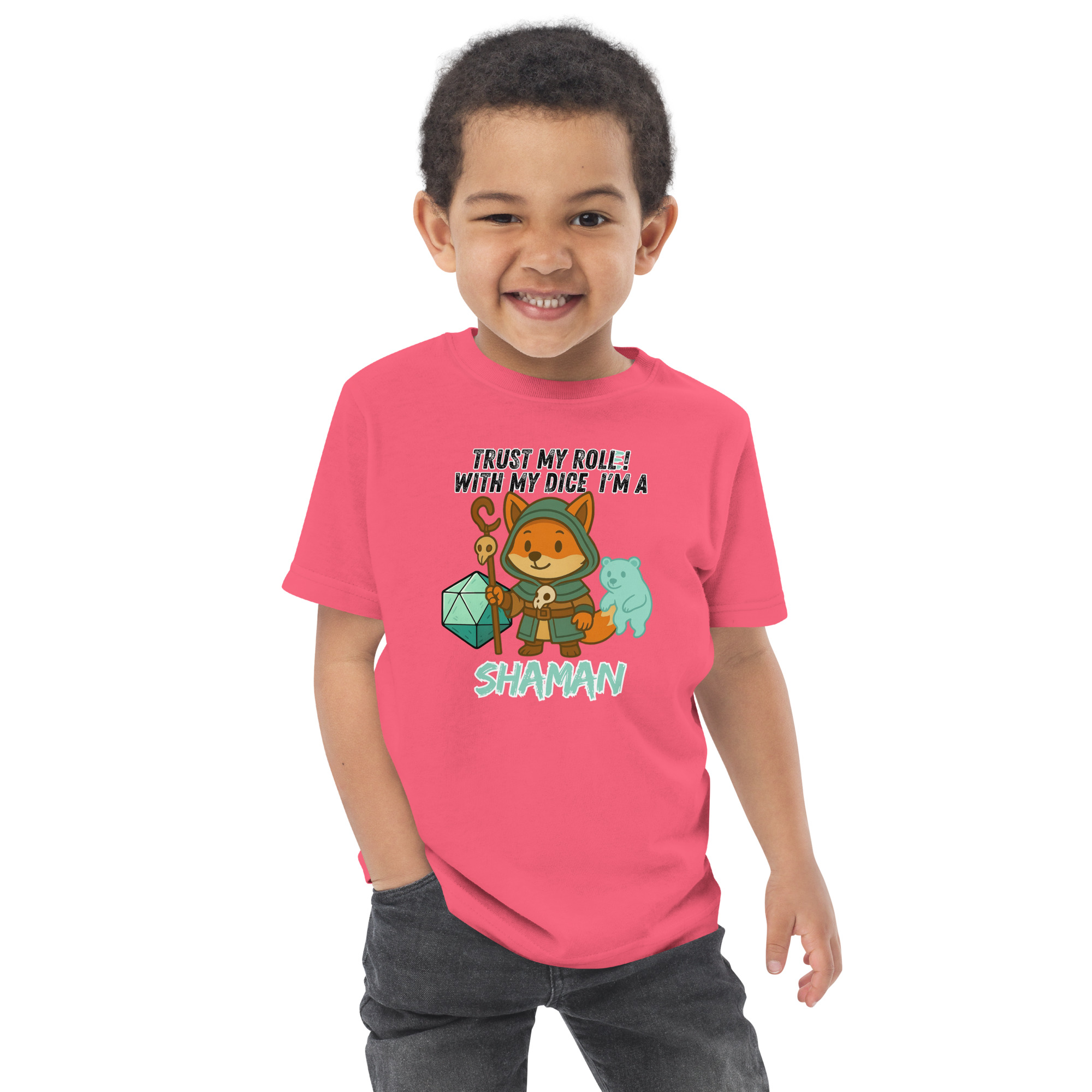 Dicefox Shaman – Trust my roll(e)! - Jersey-T-Shirt für Kleinkinder – Bild 14