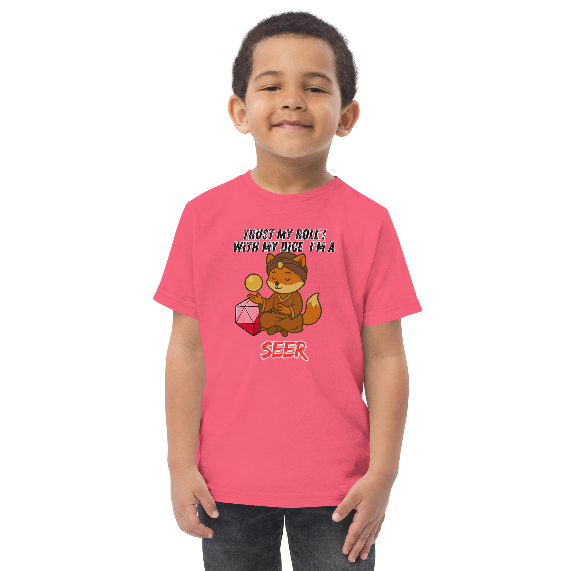 Dicefox Seer – Trust my roll(e)! - Jersey-T-Shirt für Kleinkinder – Bild 11