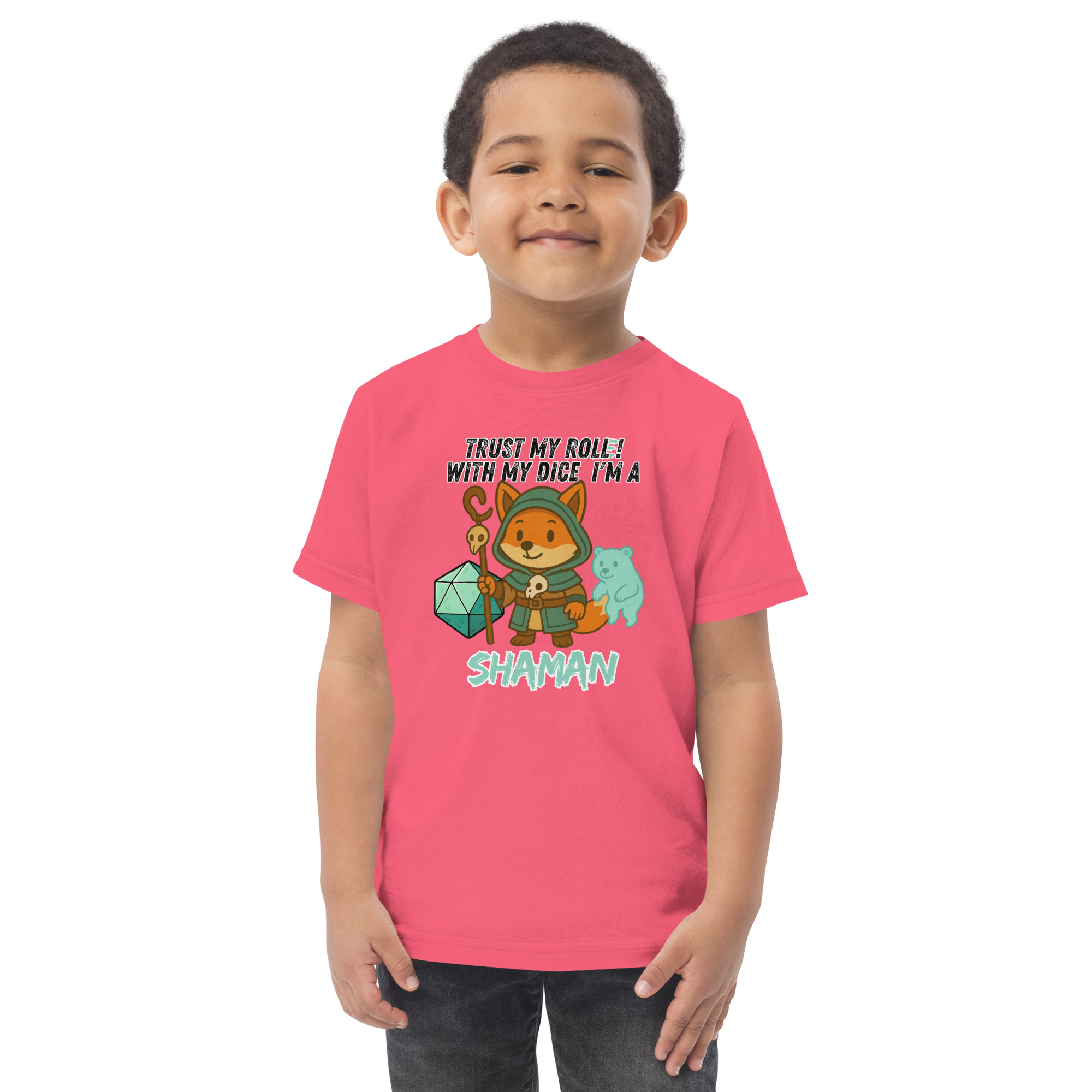 Dicefox Shaman – Trust my roll(e)! - Jersey-T-Shirt für Kleinkinder – Bild 11