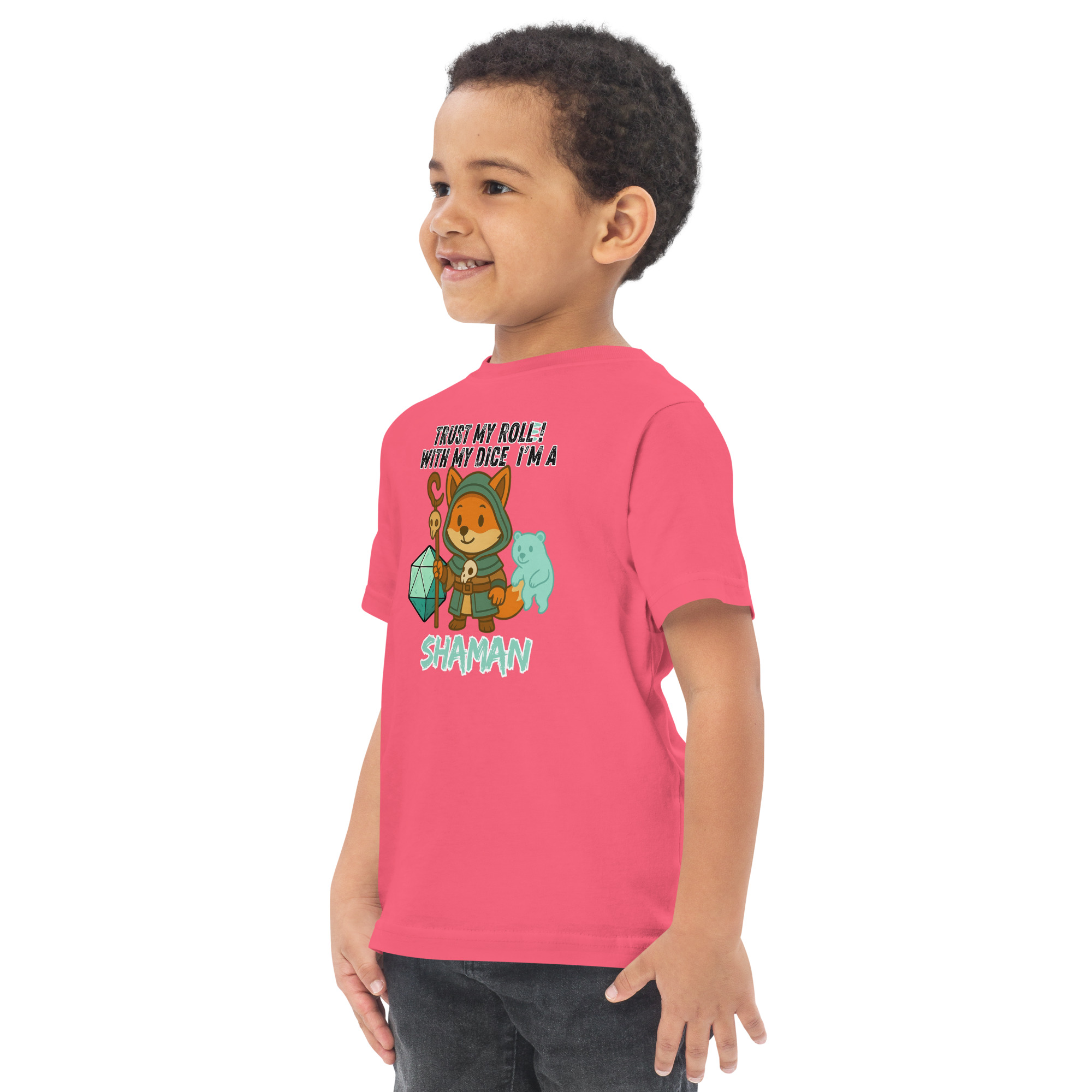 Dicefox Shaman – Trust my roll(e)! - Jersey-T-Shirt für Kleinkinder – Bild 13