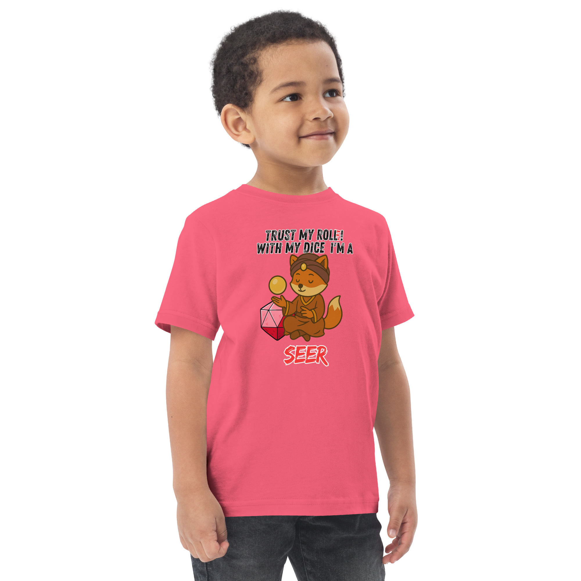 Dicefox Seer – Trust my roll(e)! - Jersey-T-Shirt für Kleinkinder – Bild 12