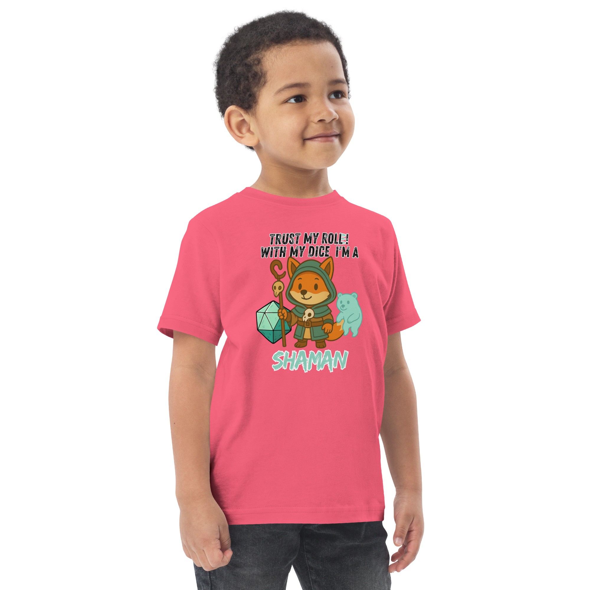 Dicefox Shaman – Trust my roll(e)! - Jersey-T-Shirt für Kleinkinder – Bild 12