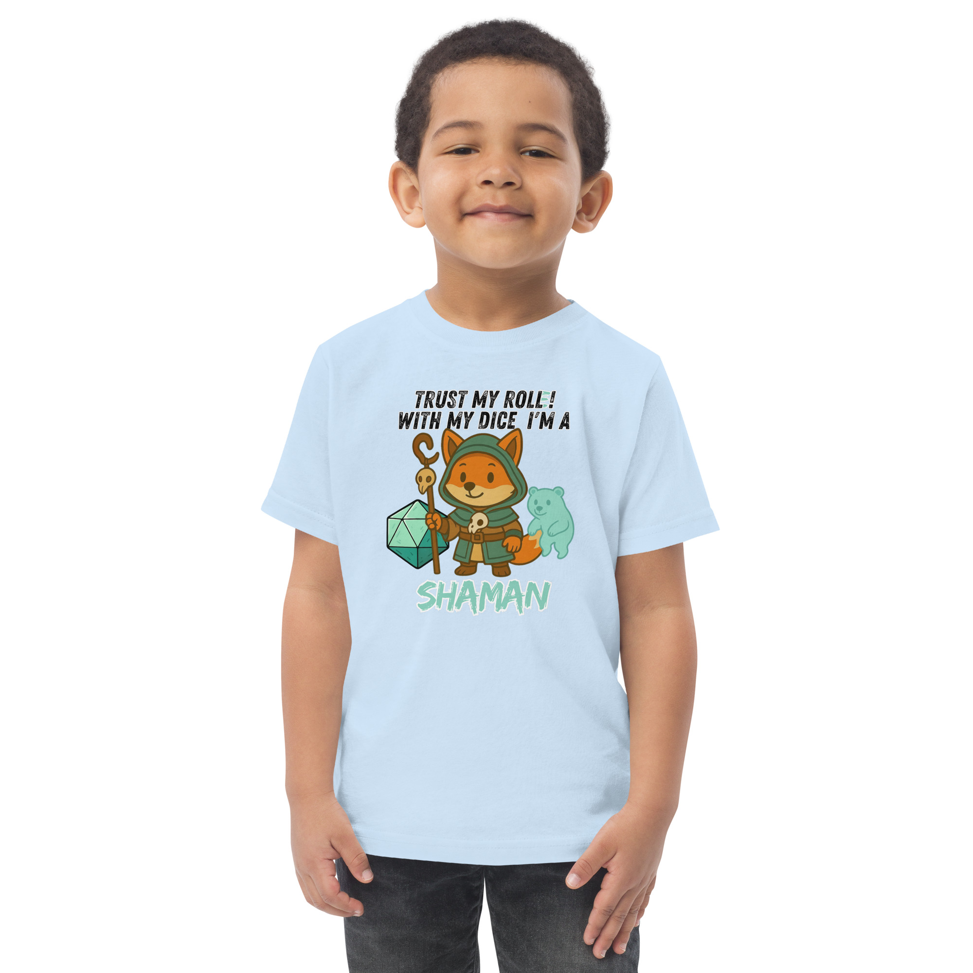 Dicefox Shaman – Trust my roll(e)! - Jersey-T-Shirt für Kleinkinder – Bild 21