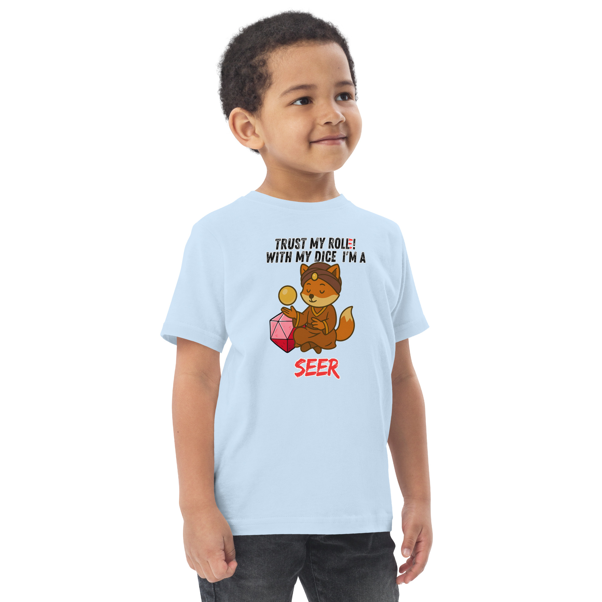 Dicefox Seer – Trust my roll(e)! - Jersey-T-Shirt für Kleinkinder – Bild 22