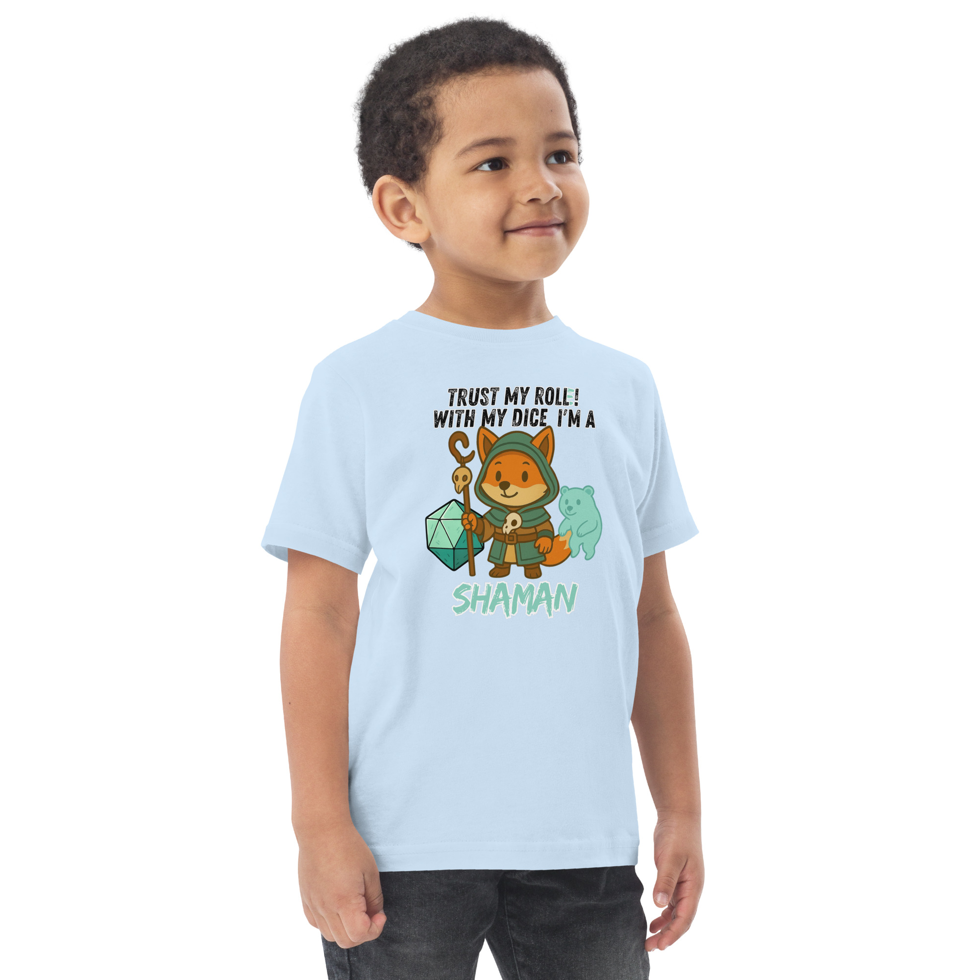 Dicefox Shaman – Trust my roll(e)! - Jersey-T-Shirt für Kleinkinder – Bild 22
